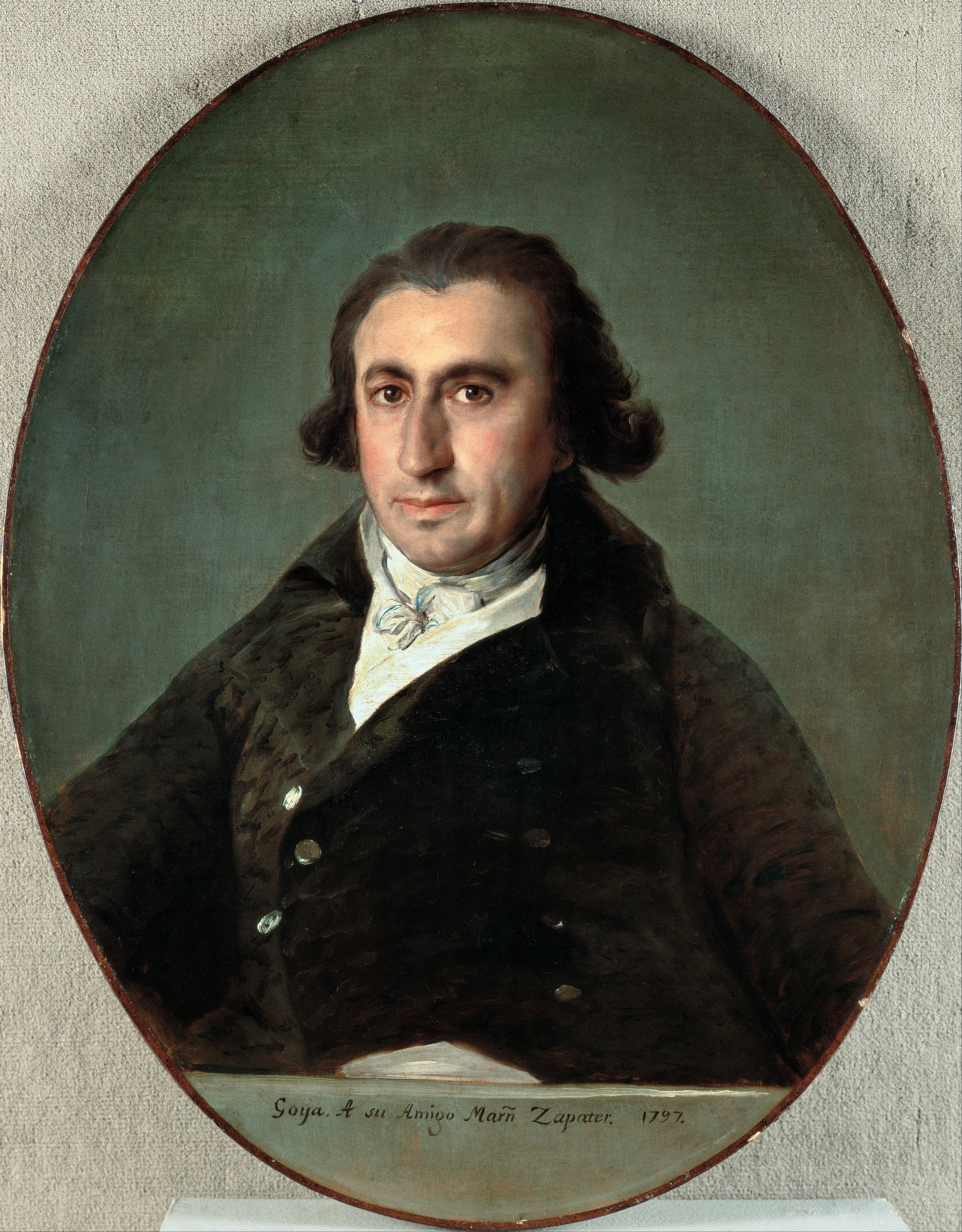《马丁·萨帕特的肖像》（Portrait of Martín Zapater）｜弗朗西斯科·戈雅 Francisco de Goya｜1797