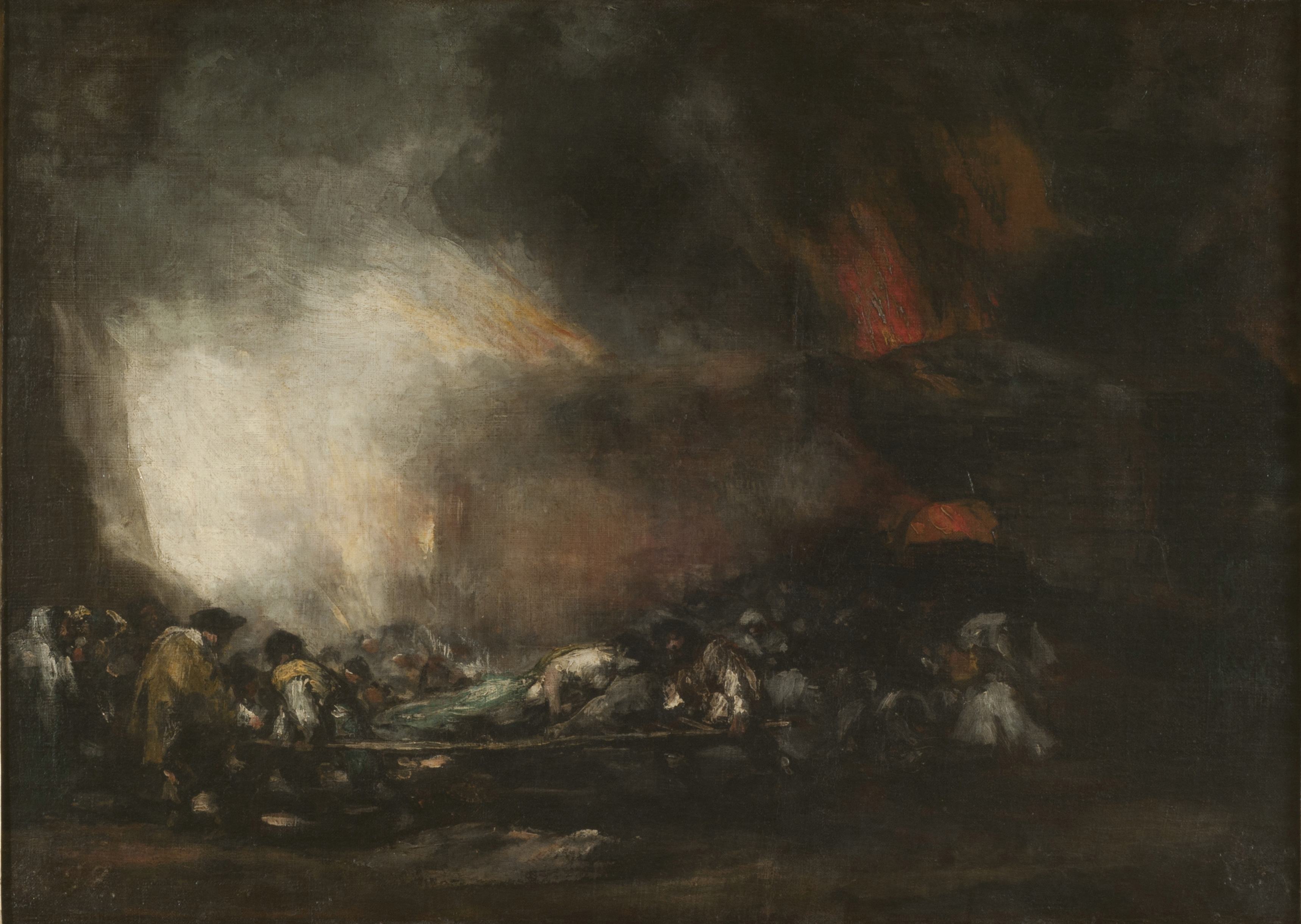 《医院火灾》（Hospital fire）｜弗朗西斯科·戈雅 Francisco de Goya｜1808–1812