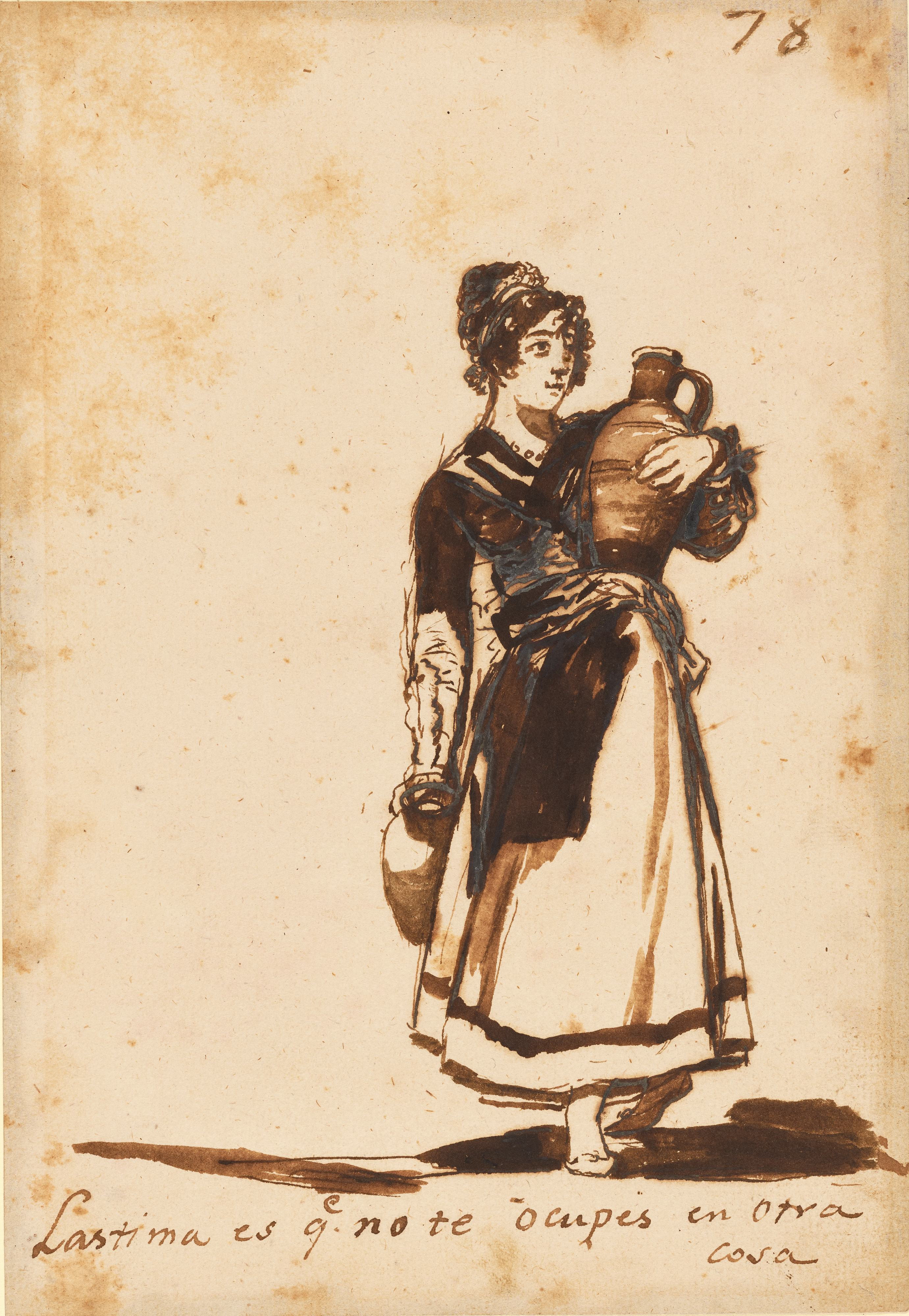 《可惜你没有别的事可做！》（It’s a Pity You Don’t Have Something Else to Do!）｜弗朗西斯科·戈雅 Francisco de Goya｜1808–1814