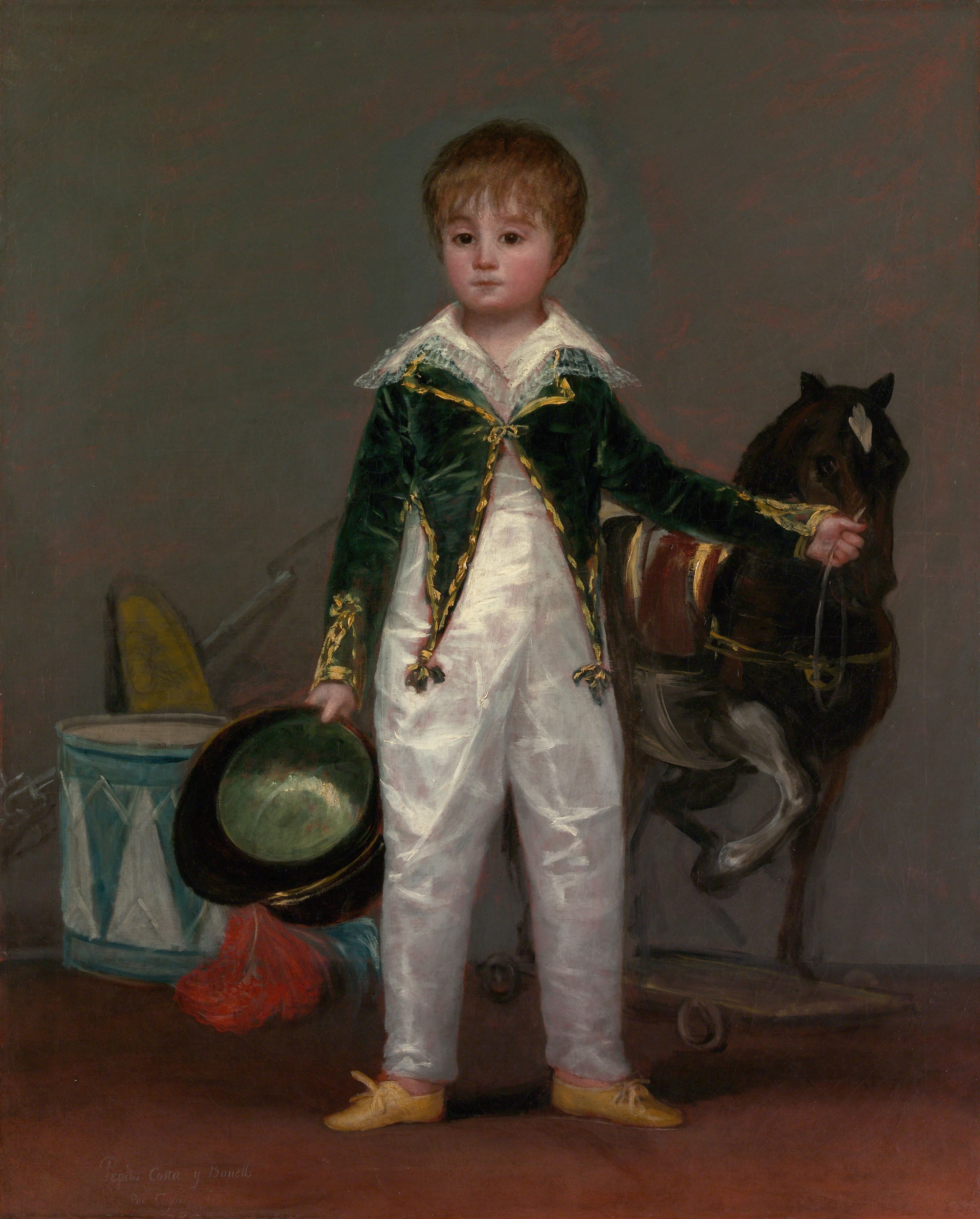 《何塞·科斯塔·伊·博内尔斯（José Costa y Bonells，卒于 1870 年），又名佩皮托 (Pepito)》（José Costa y Bonells (died l870), Called Pepito）｜弗朗西斯科·戈雅 Francisco de Goya｜约. 1810