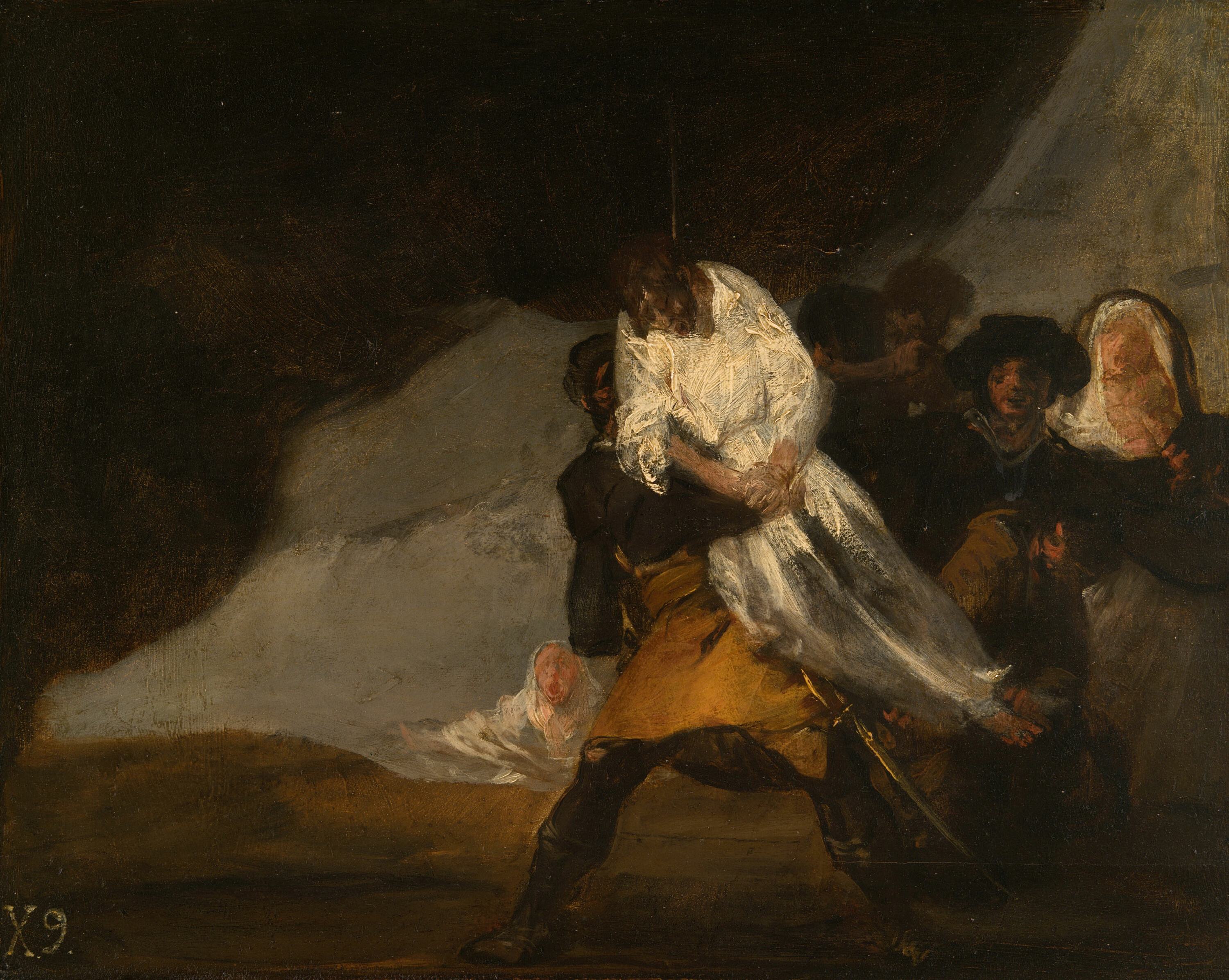 《绞死的和尚》（The Hanged Monk）｜弗朗西斯科·戈雅 Francisco de Goya｜约. 1810