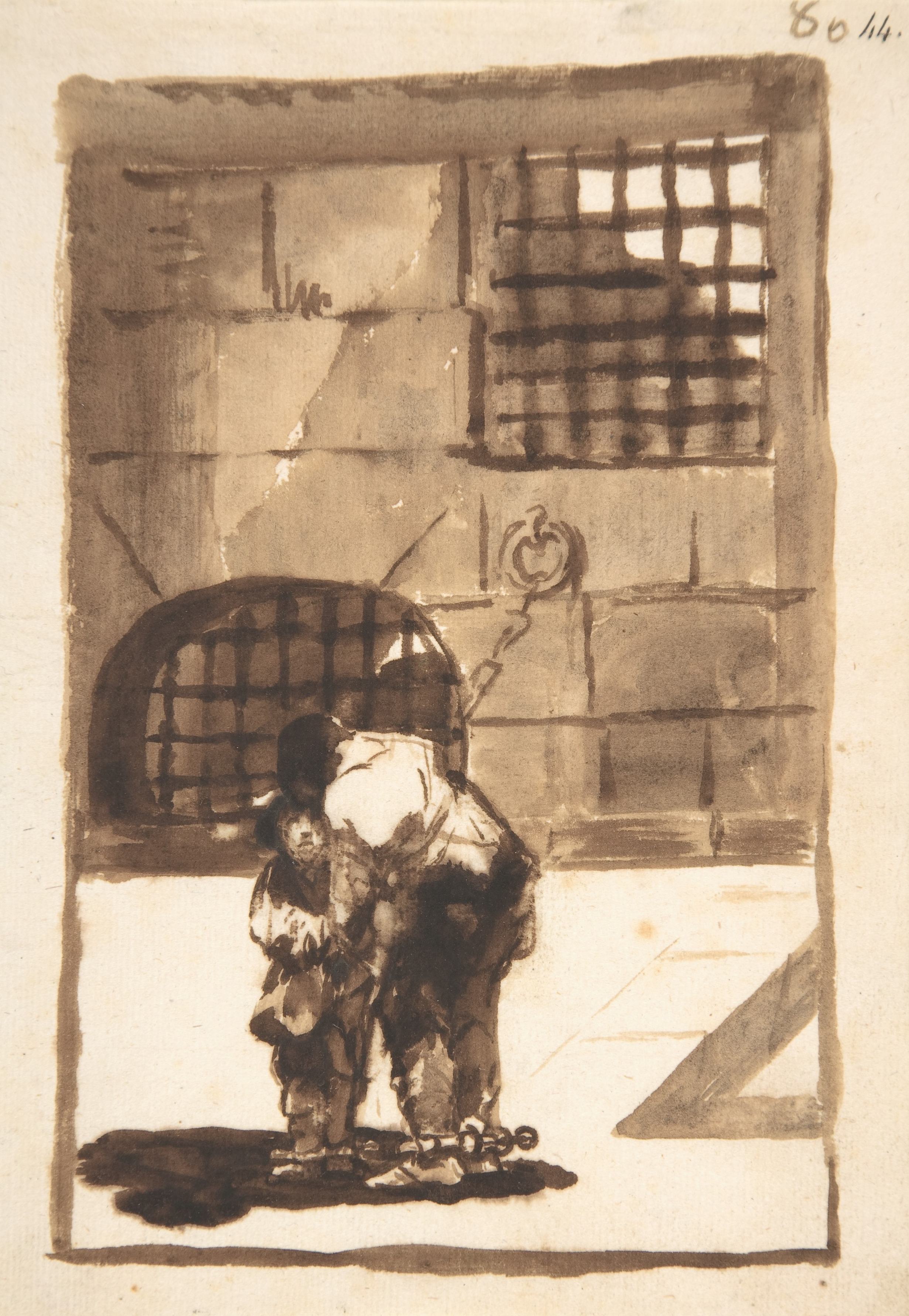 《两名戴镣铐的囚犯》（Two prisoners in irons）｜弗朗西斯科·戈雅 Francisco de Goya｜约. 1812–20