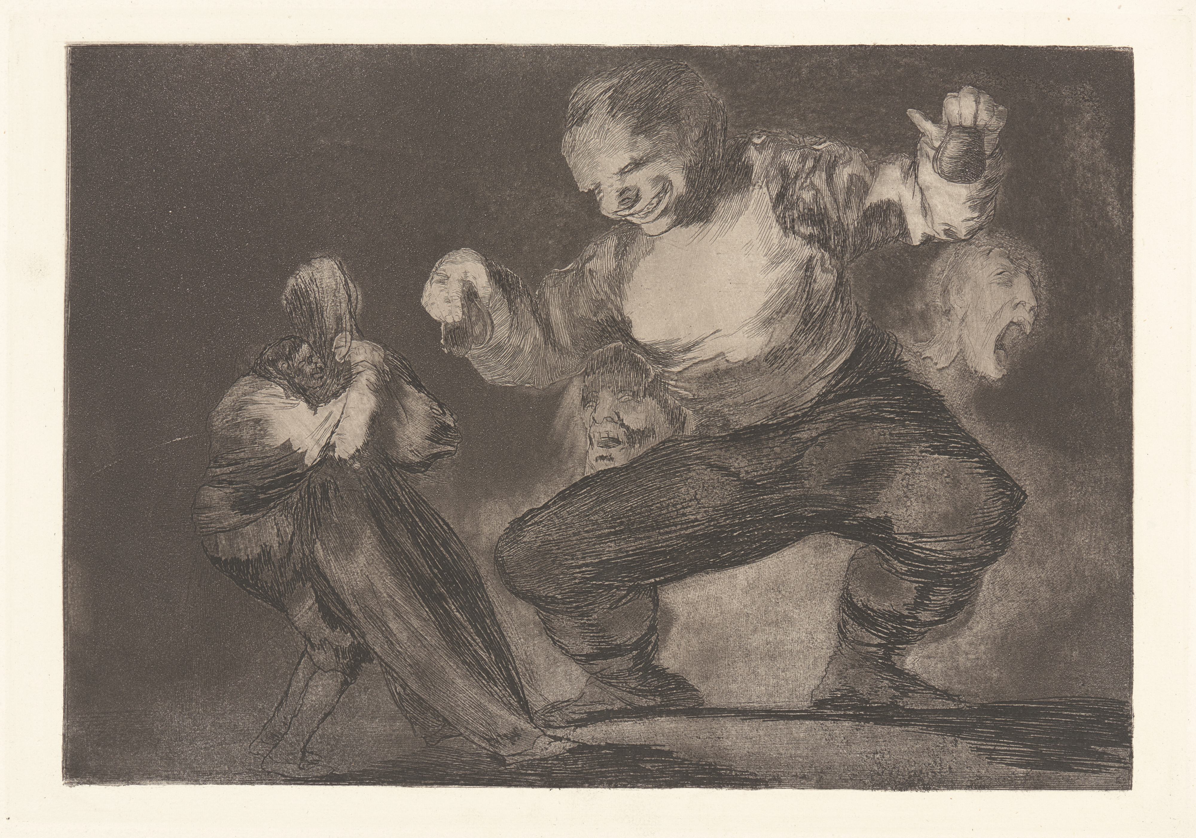 《恶行之后是通奸 [傻子]》（After Vice Comes Fornication [Simpleton]）｜弗朗西斯科·戈雅 Francisco de Goya｜约. 1813–1820