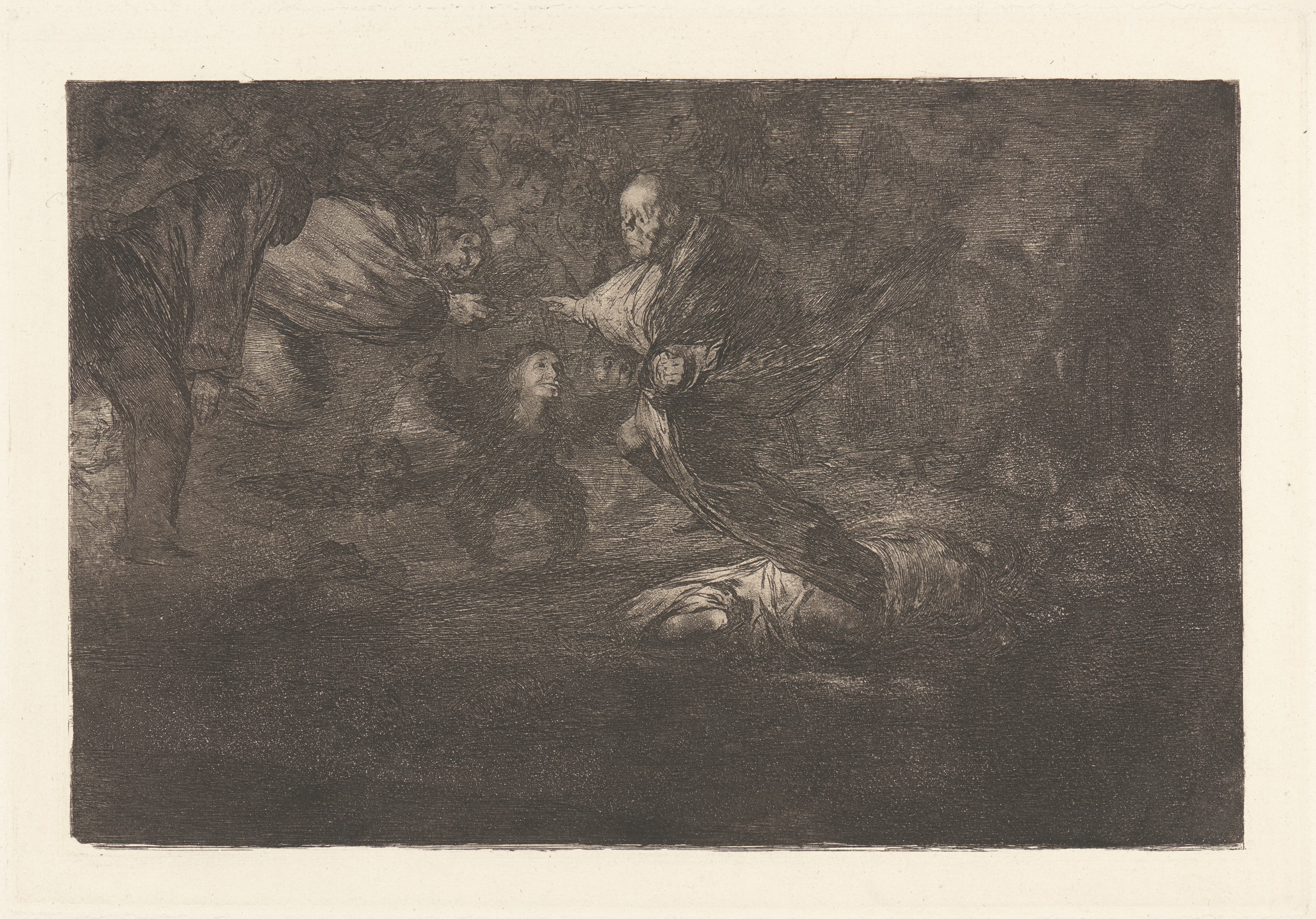 《上帝创造了它们并将它们结合在一起》（God Creates Them and They Join up Together）｜弗朗西斯科·戈雅 Francisco de Goya｜约. 1813–1820