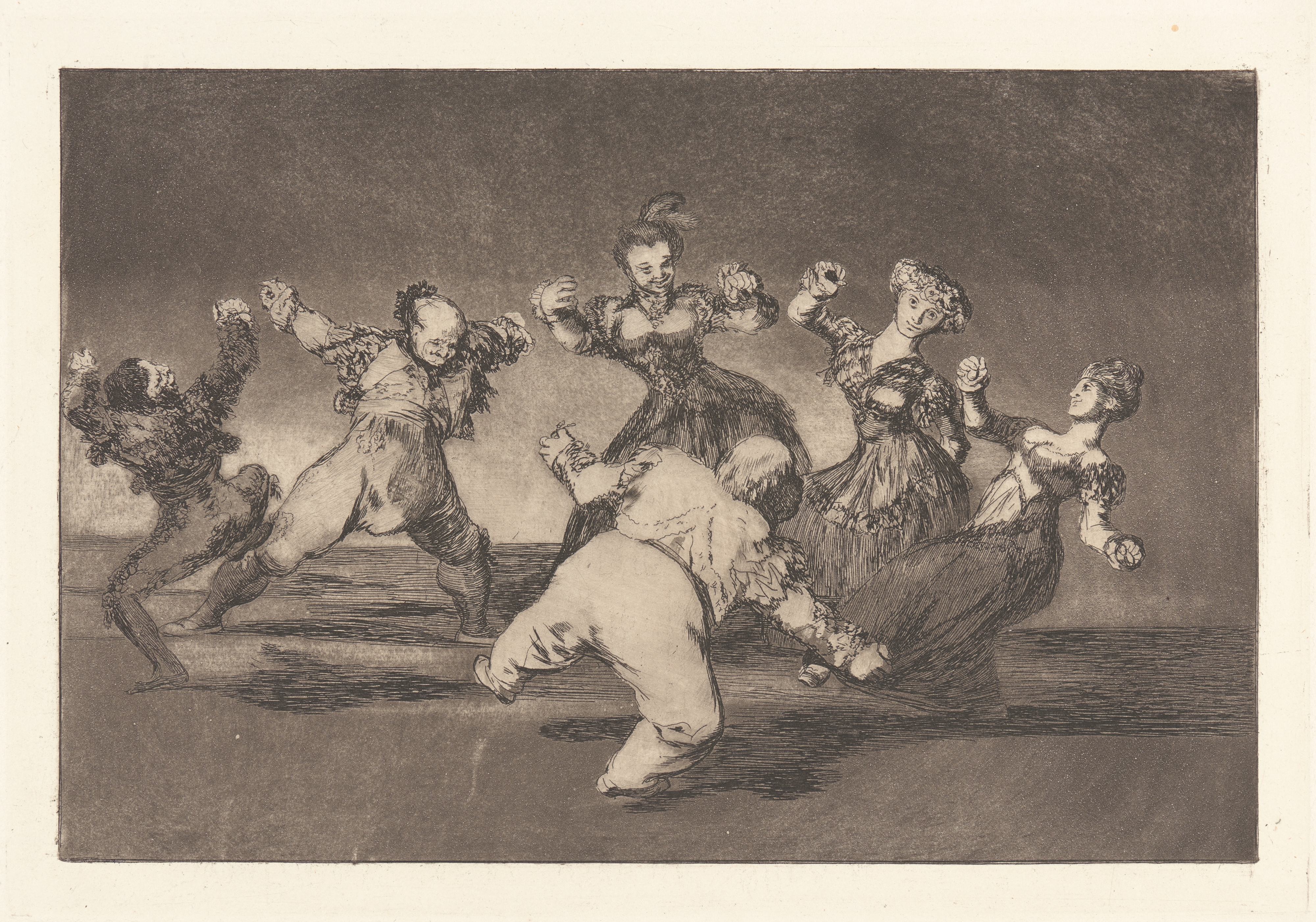 《如果玛丽昂愿意跳舞，那么她将不得不承担后果（Si Marina Bayló，Tome lo Que Halló）》（If Marion Will Dance, then She Will Have to Take the Consequences (Si Marina Bayló, Tome lo Que Halló)）｜弗朗西斯科·戈雅 Francisco de Goya｜约. 1813–1820