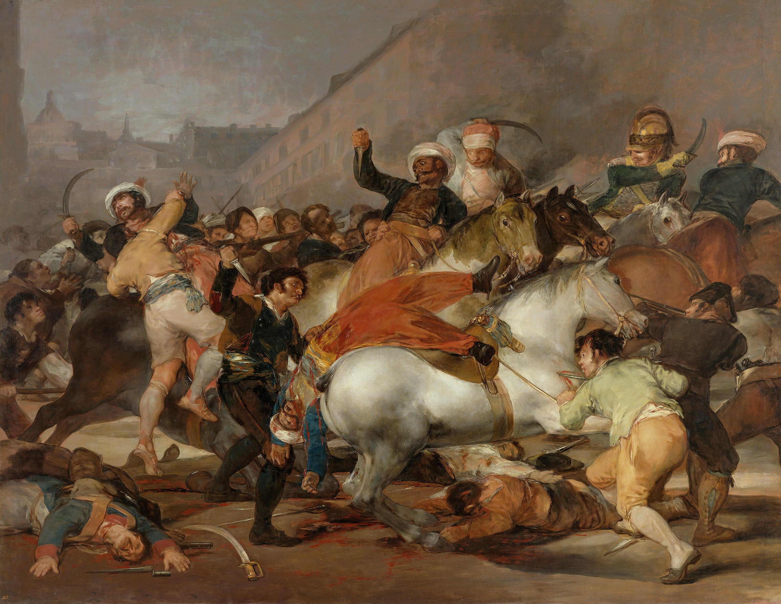 《马穆鲁克的冲锋》（The Charge of the Mamelukes）｜弗朗西斯科·戈雅 Francisco de Goya｜1814