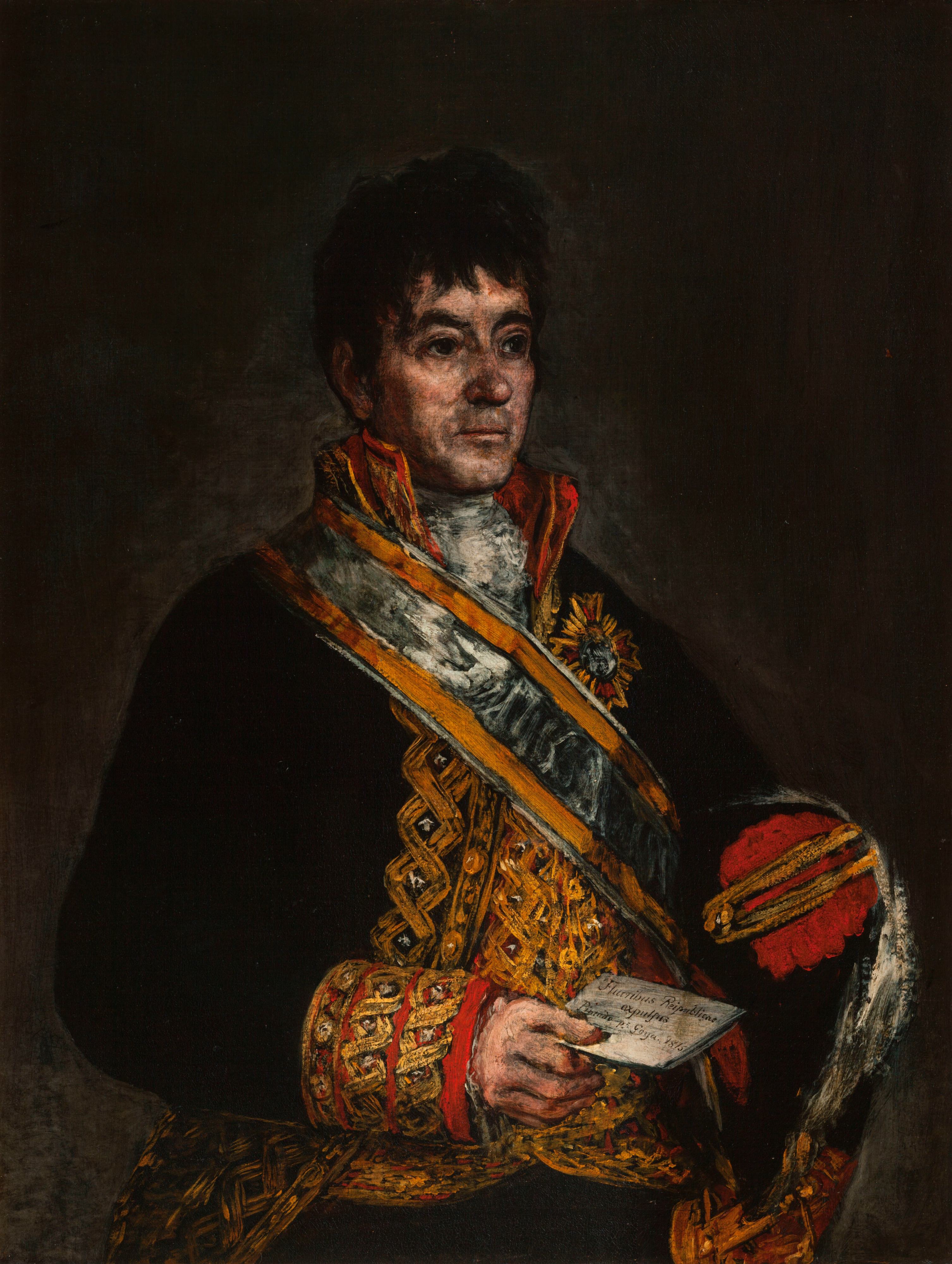 《唐·米格尔·德拉迪扎瓦尔的肖像》（Portrait of Don Miguel De Lardizábal）｜弗朗西斯科·戈雅 Francisco de Goya｜1815
