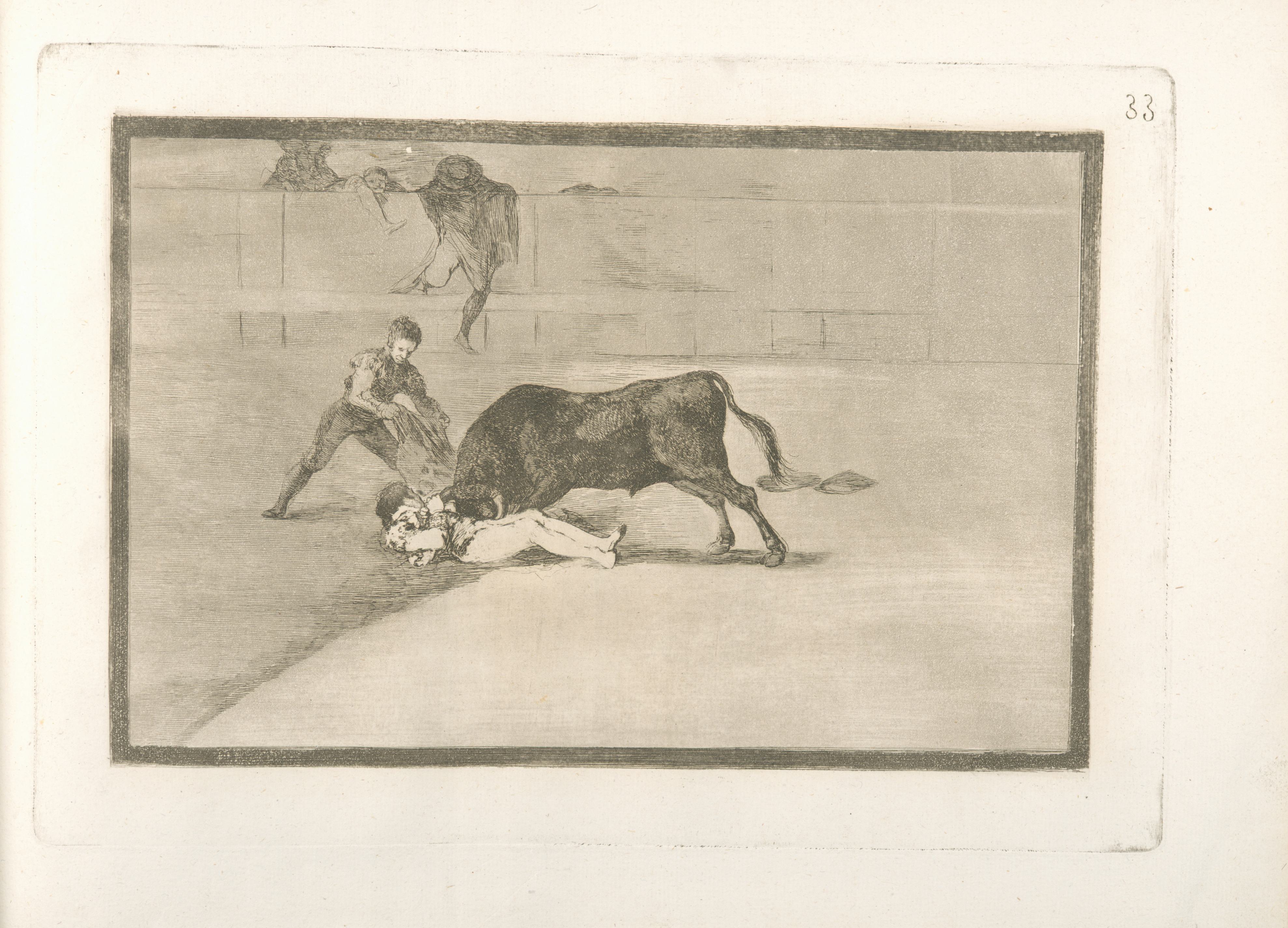 《佩佩·伊洛在马德里广场不幸身亡》（The unfortunate death of Pepe Illo in the plaza of Madrid）｜弗朗西斯科·戈雅 Francisco de Goya｜1816