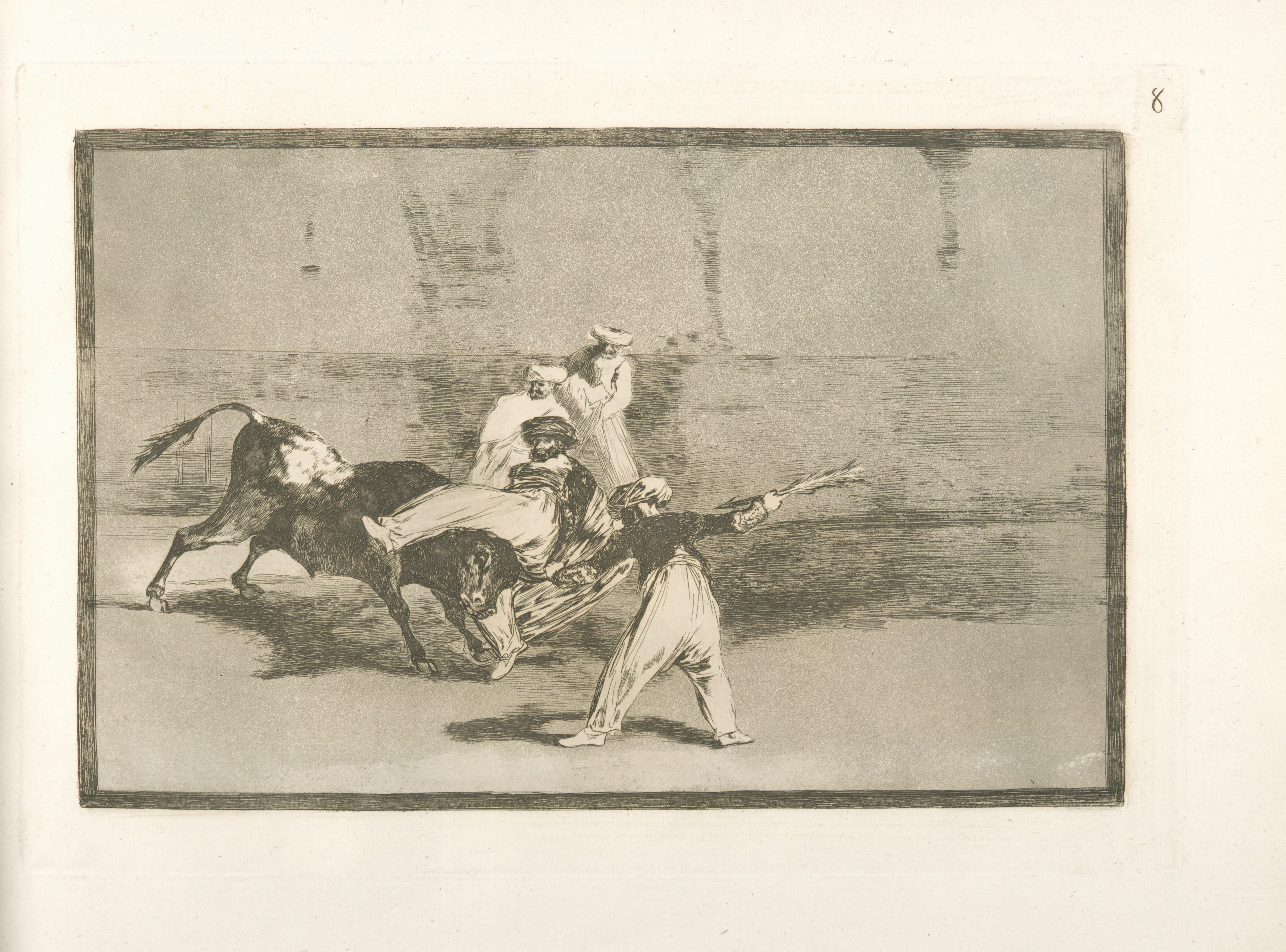 《在广场上捕捉摩尔人》（Catching a Moor while in the square）｜弗朗西斯科·戈雅 Francisco de Goya｜1816
