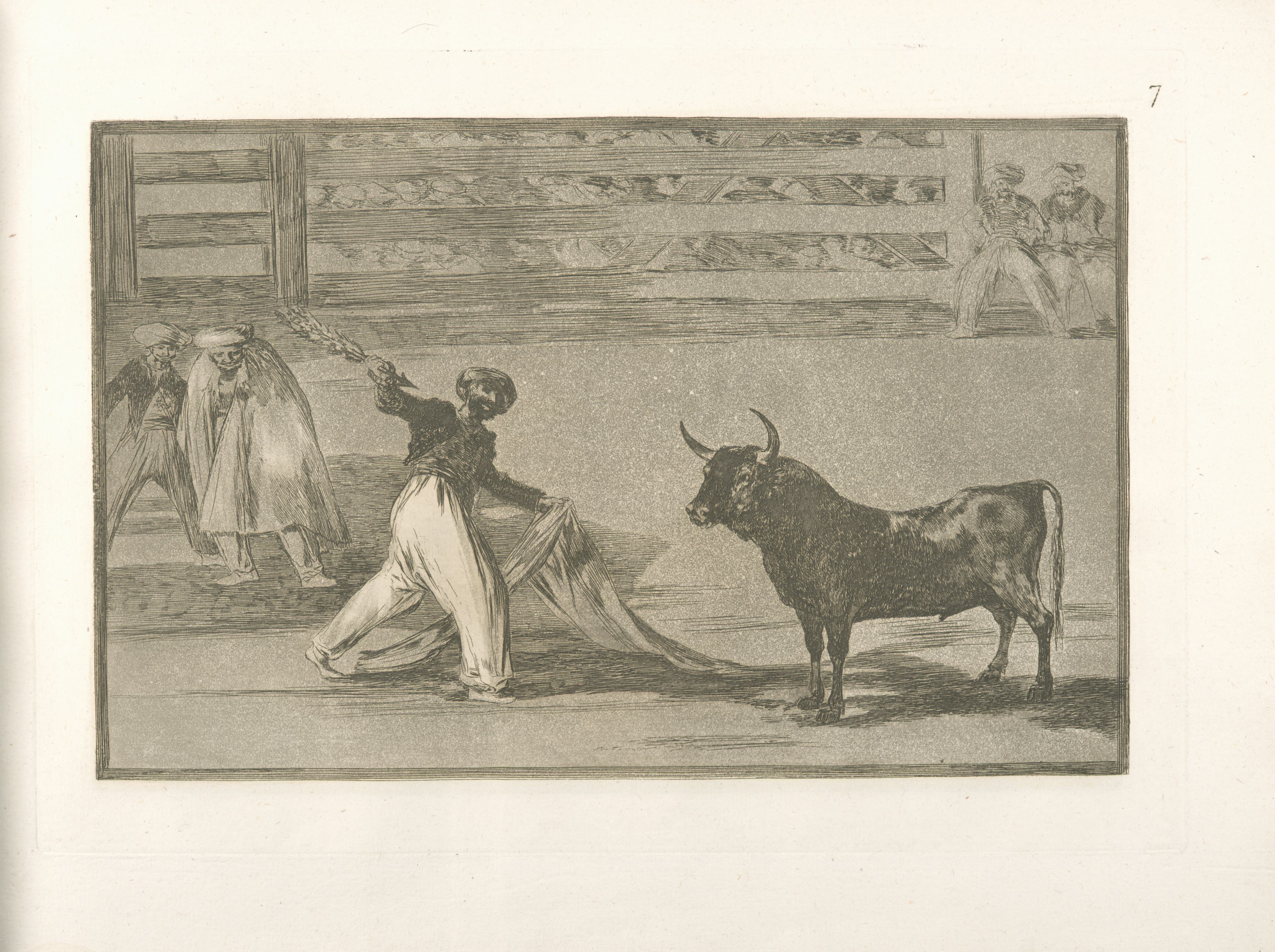 《鱼叉或短枪的起源》（Origin of harpoons or banderillas）｜弗朗西斯科·戈雅 Francisco de Goya｜1816