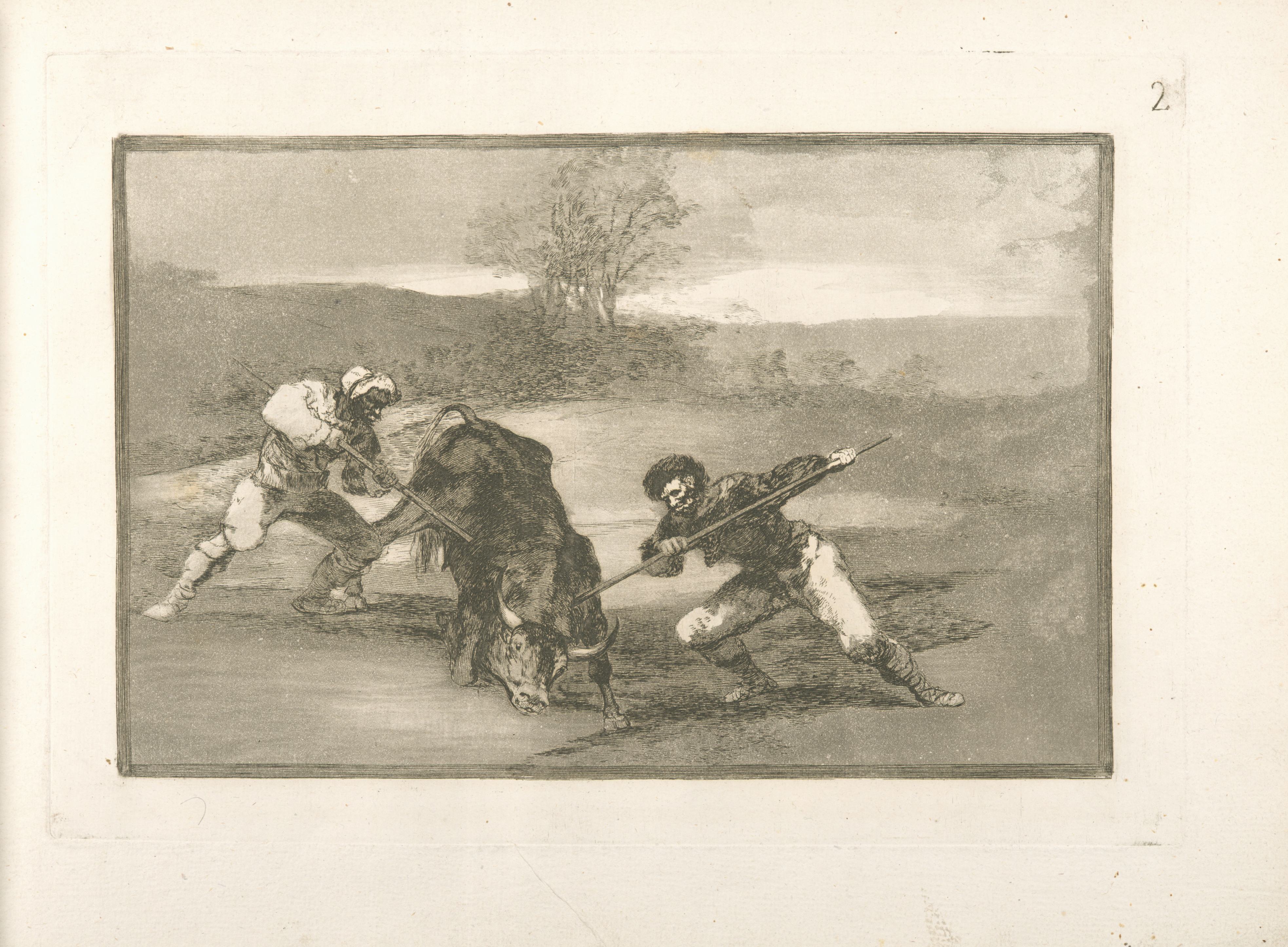 《另一种步行狩猎的方式》（Another way to hunt on foot）｜弗朗西斯科·戈雅 Francisco de Goya｜1816