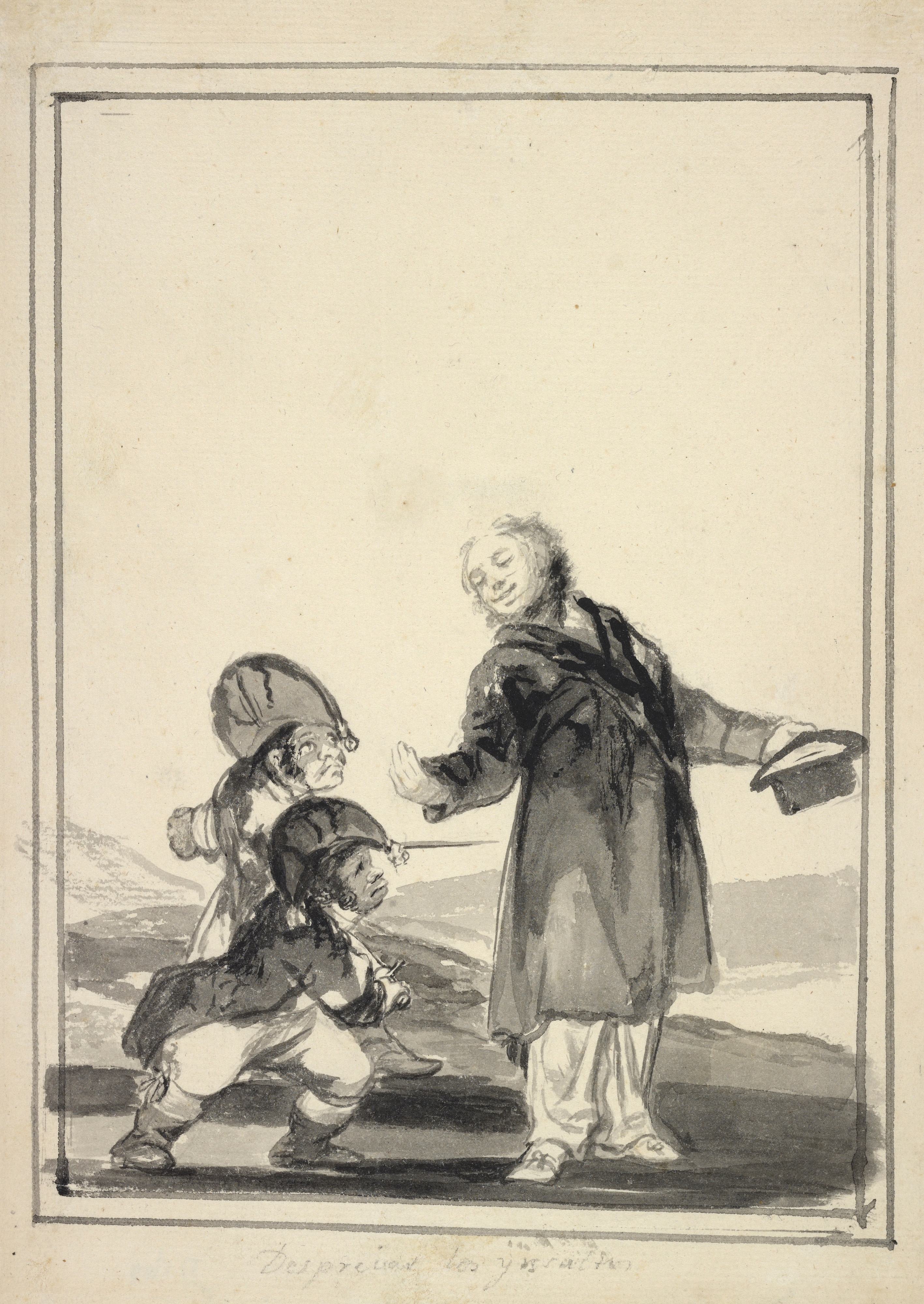 《蔑视侮辱》（Contemptuous of the Insults）｜弗朗西斯科·戈雅 Francisco de Goya｜1816–1820