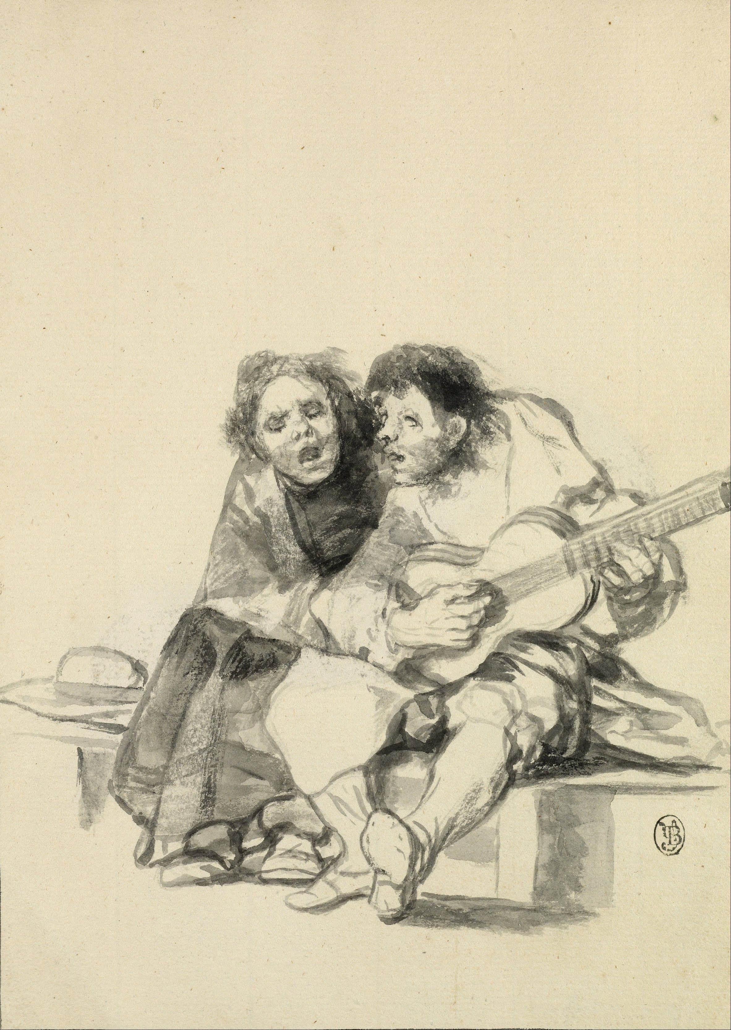《Muy 一致（他们非常和谐）》（Muy accordes (They’re very much in harmony)）｜弗朗西斯科·戈雅 Francisco de Goya｜1816–1820