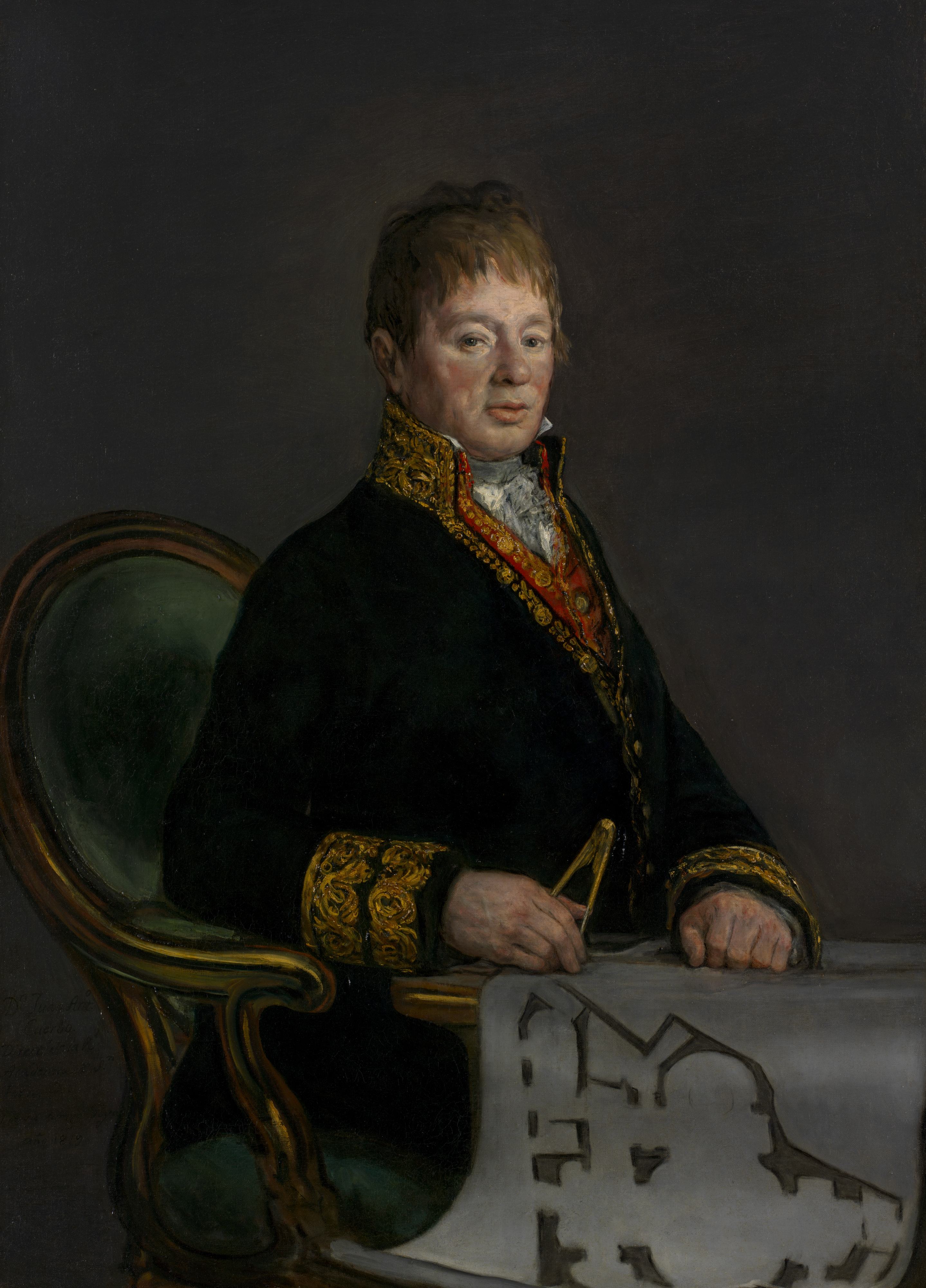 《唐·胡安·安东尼奥·库尔沃的肖像》（Portrait of Don Juan Antonio Cuervo）｜弗朗西斯科·戈雅 Francisco de Goya｜1819