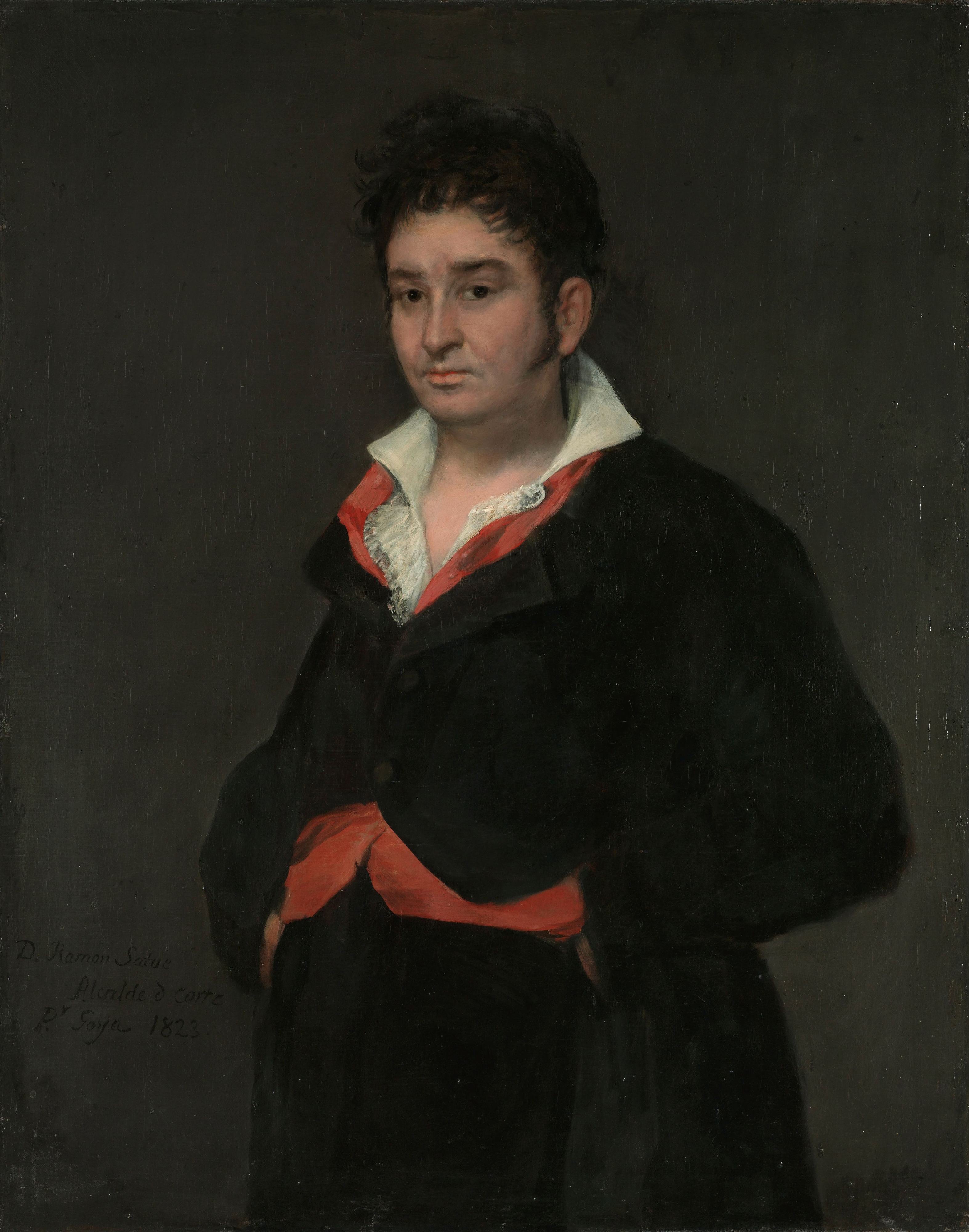 《唐·拉蒙·萨图的肖像》（Portrait of Don Ramón Satué）｜弗朗西斯科·戈雅 Francisco de Goya｜1823