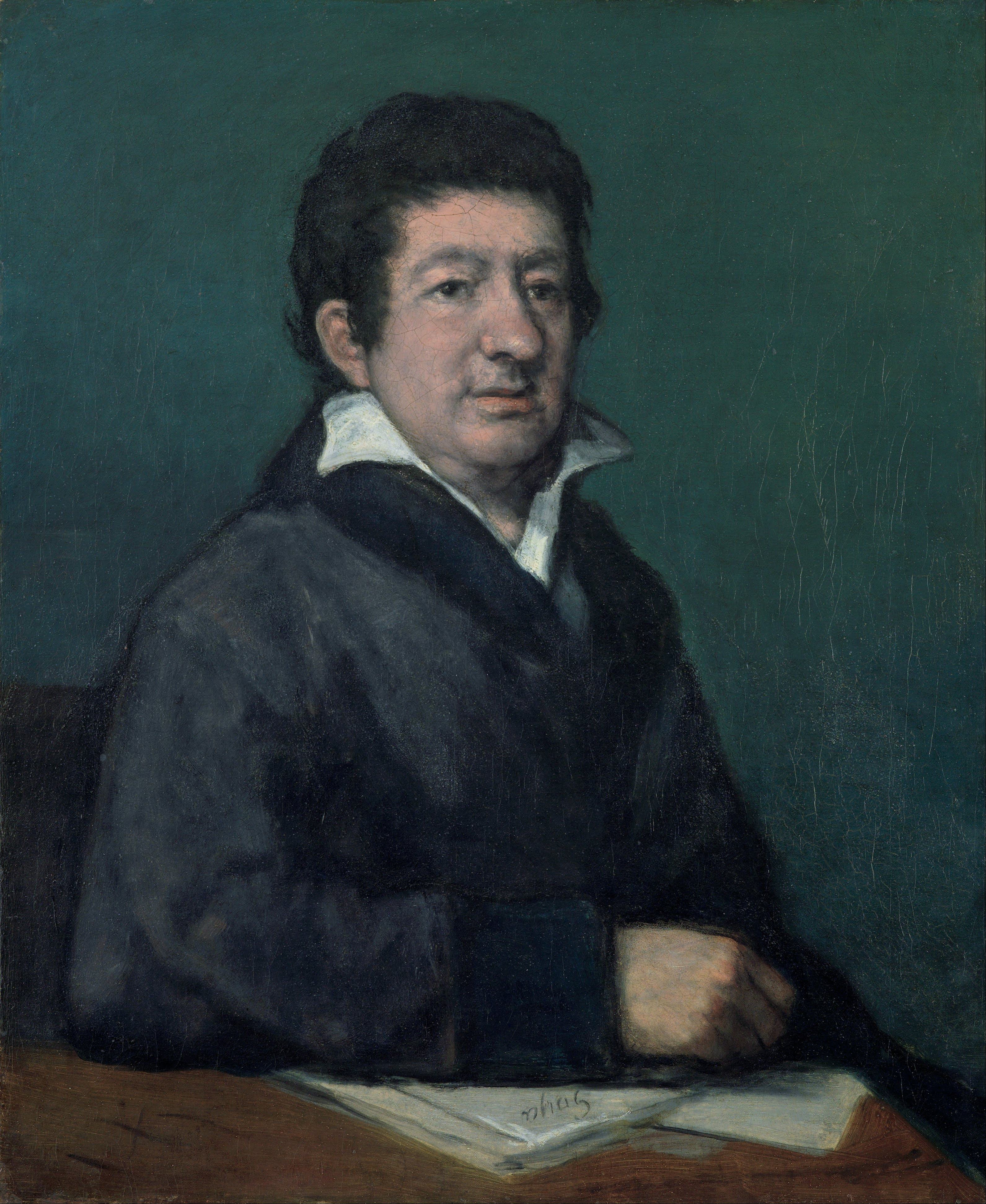《诗人莫拉廷的肖像》（Portrait of the Poet Moratín）｜弗朗西斯科·戈雅 Francisco de Goya｜1824