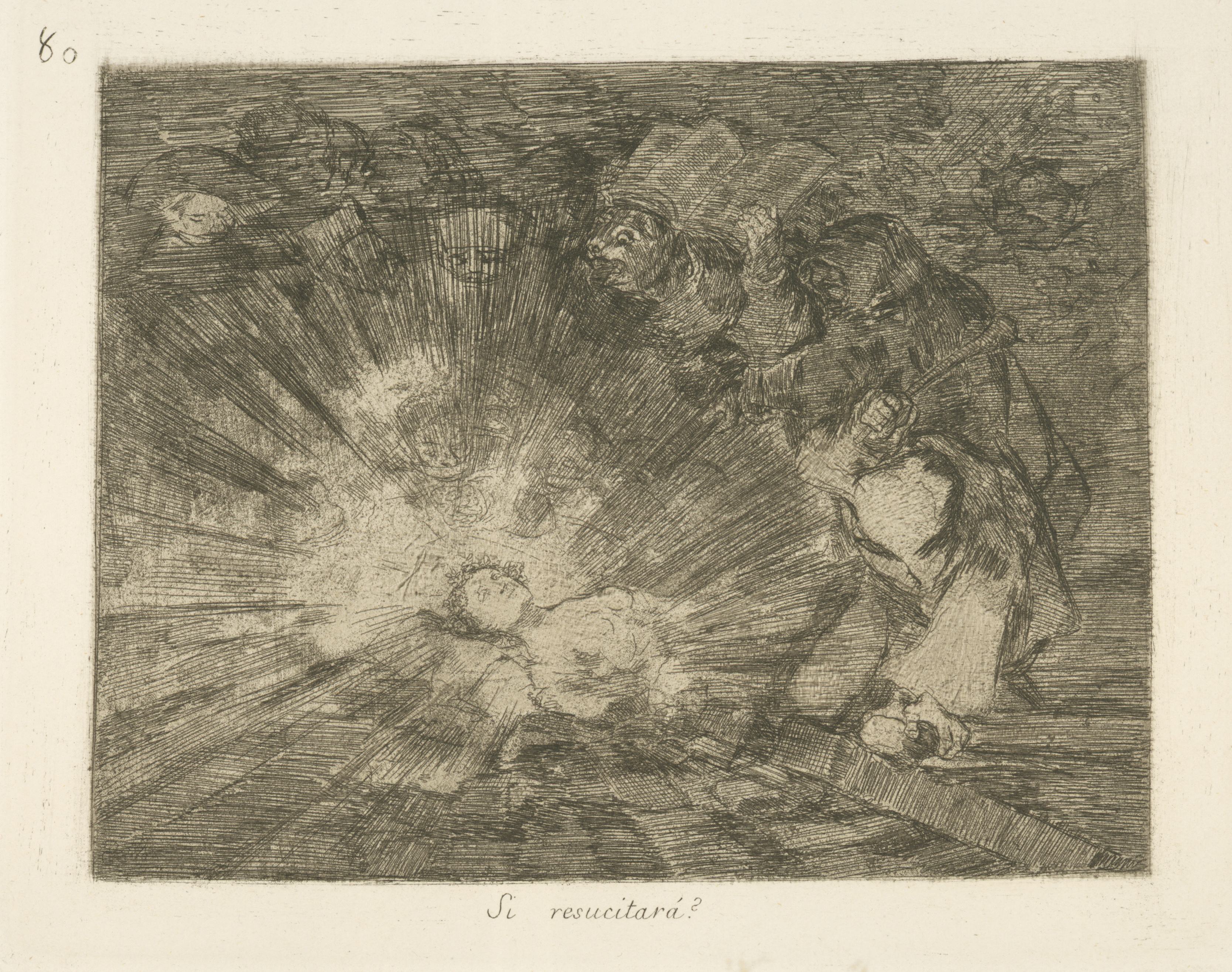 《如果他能复活的话——》（If he will resurrect-）｜弗朗西斯科·戈雅 Francisco de Goya｜1863