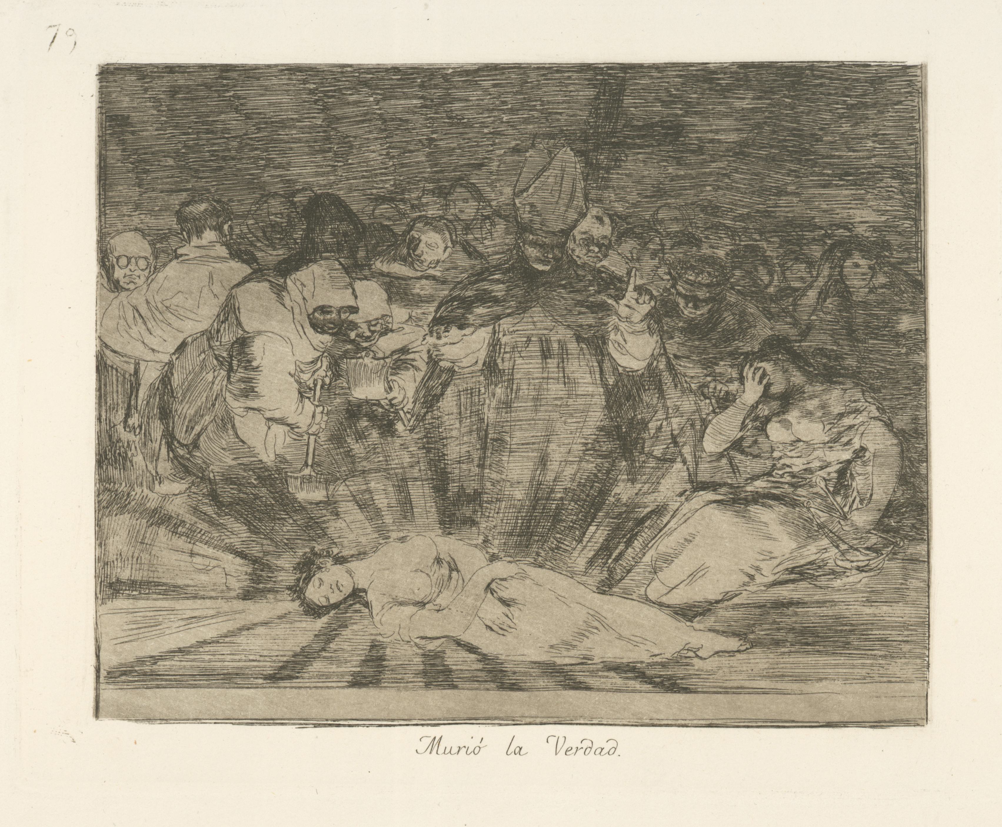 《真理死了》（Truth died）｜弗朗西斯科·戈雅 Francisco de Goya｜1863