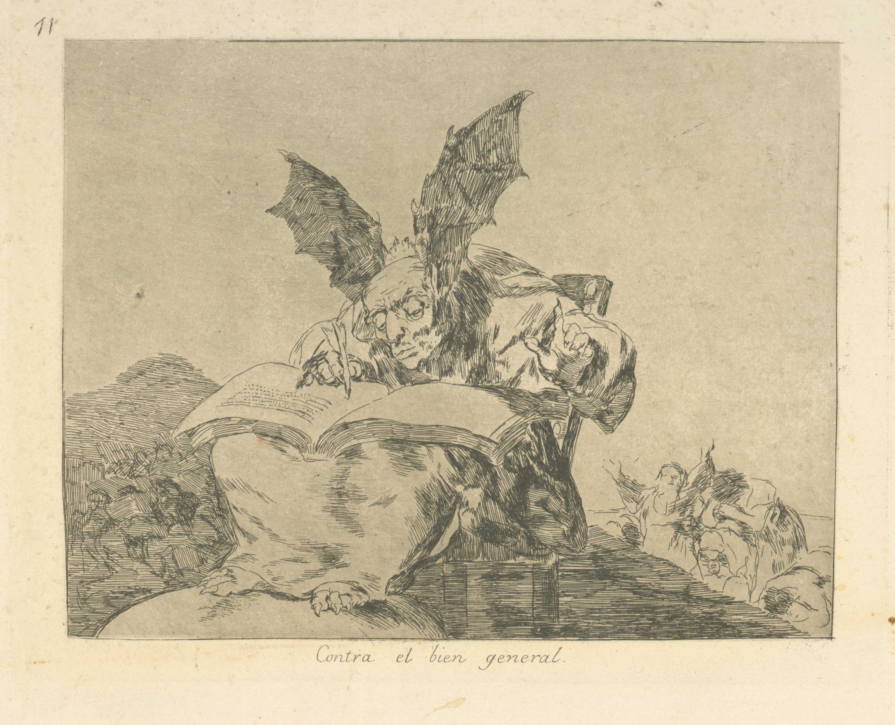 《违背普遍利益》（Against the general good）｜弗朗西斯科·戈雅 Francisco de Goya｜1863