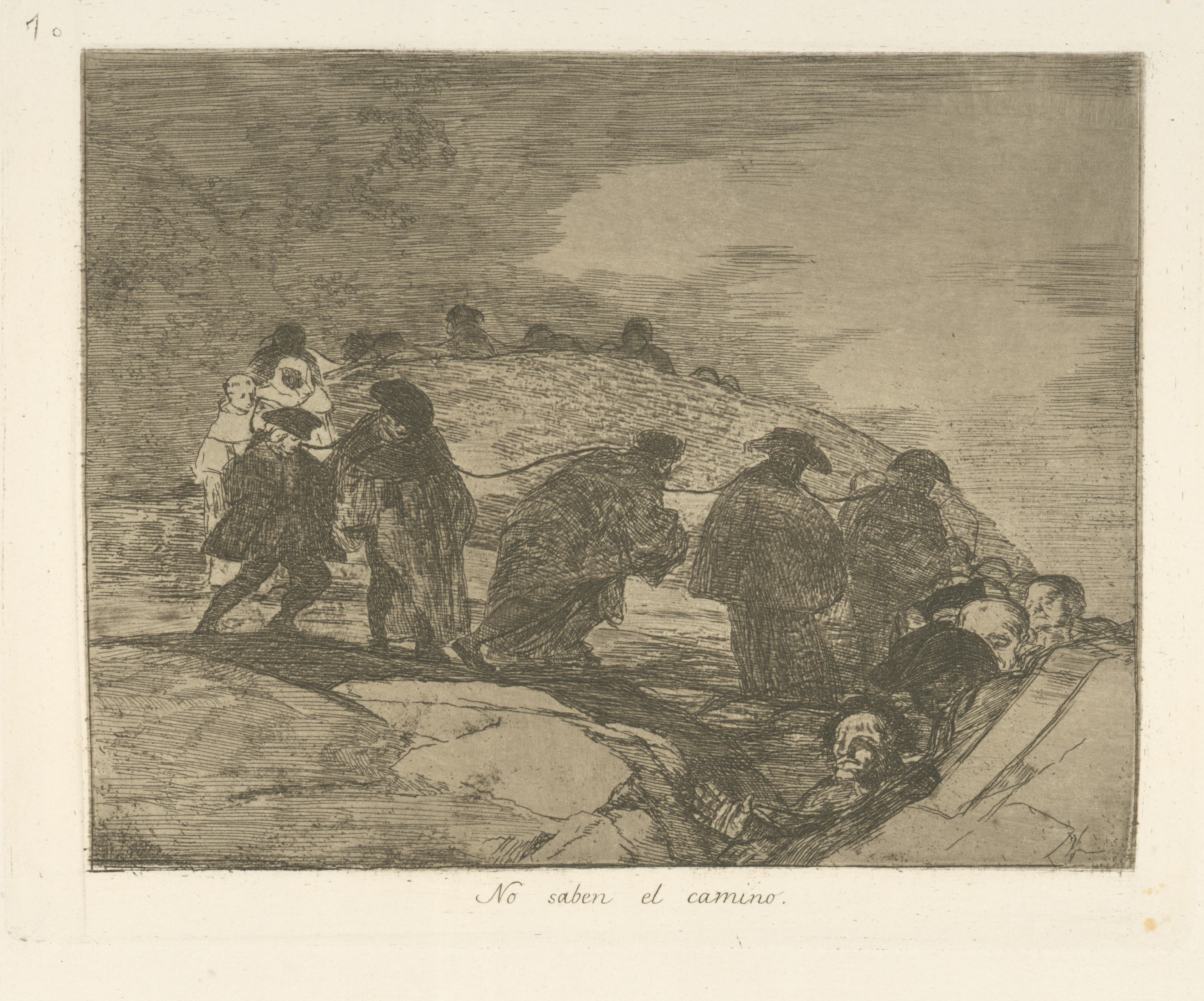 《他们不认识路》（They don't know the way）｜弗朗西斯科·戈雅 Francisco de Goya｜1863