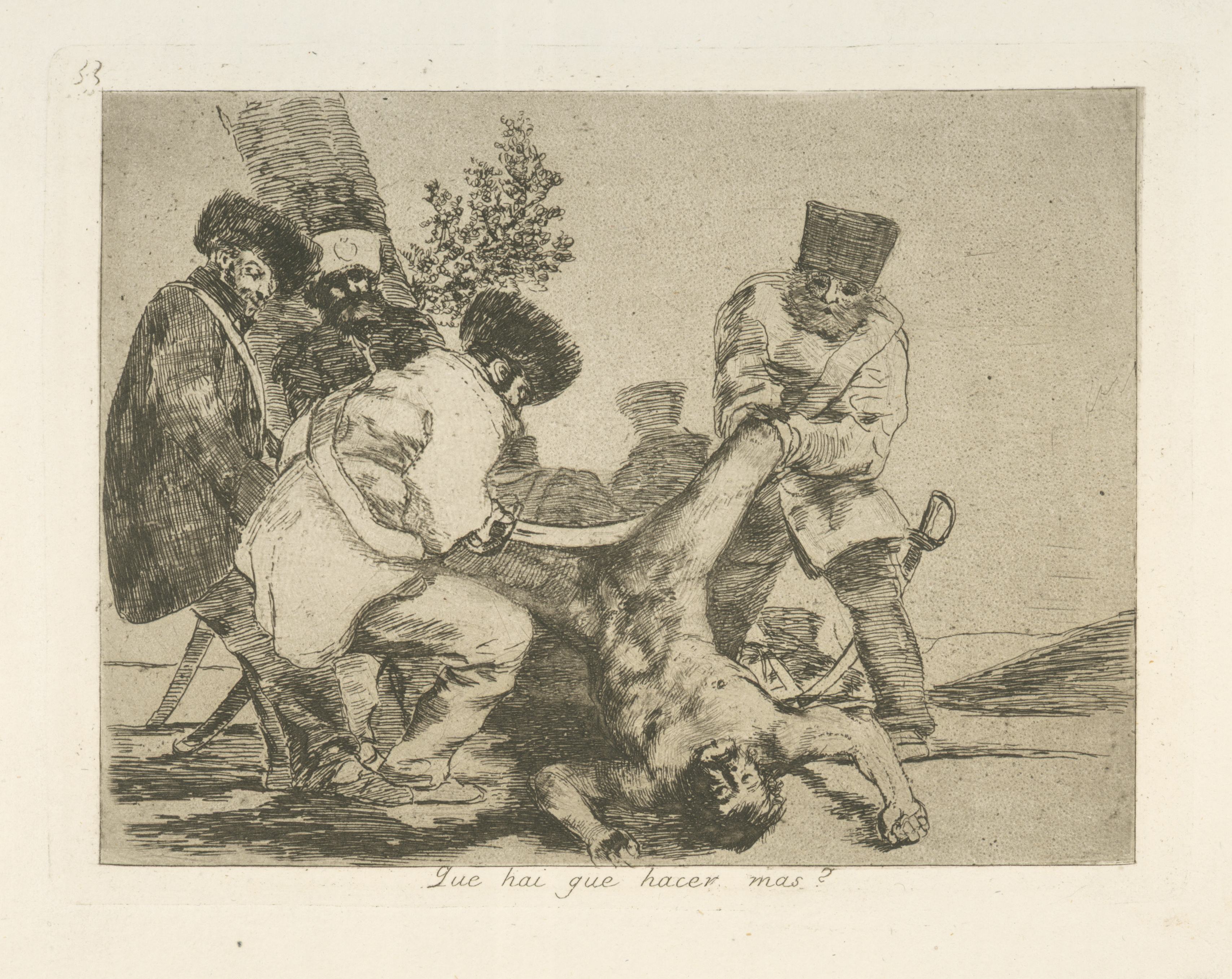 《这是什么大惊小怪啊——》（What a fuss is this-）｜弗朗西斯科·戈雅 Francisco de Goya｜1863