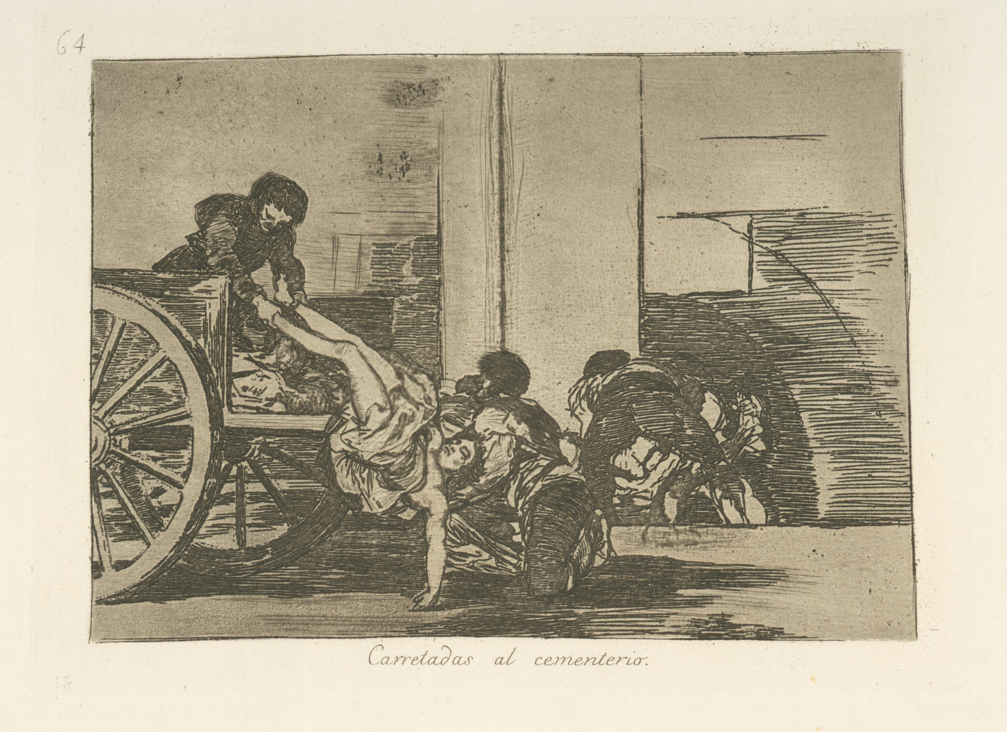 《运往墓地》（Carrying to the cemetery）｜弗朗西斯科·戈雅 Francisco de Goya｜1863