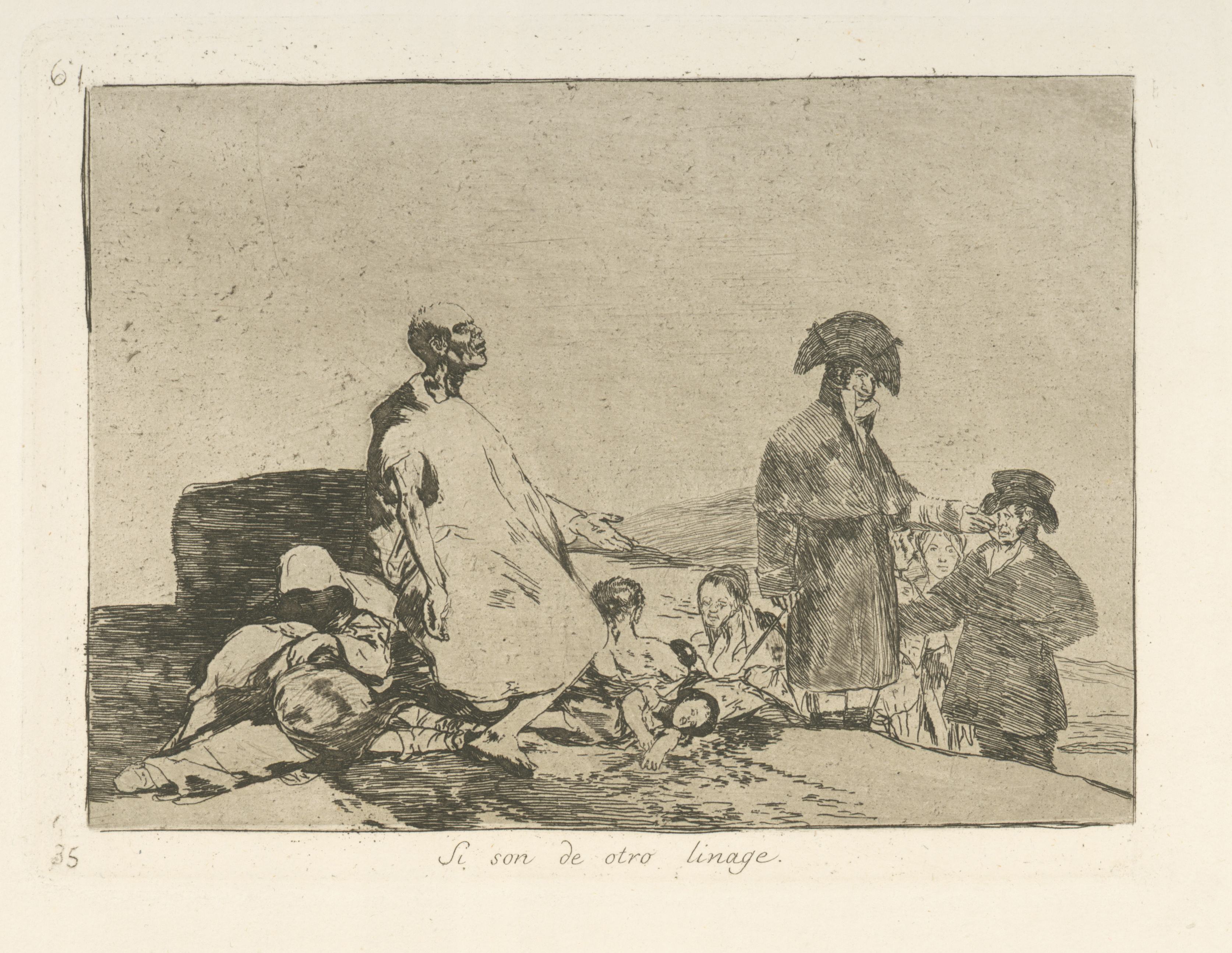 《如果他们来自另一个血统》（If they are from another lineage）｜弗朗西斯科·戈雅 Francisco de Goya｜1863