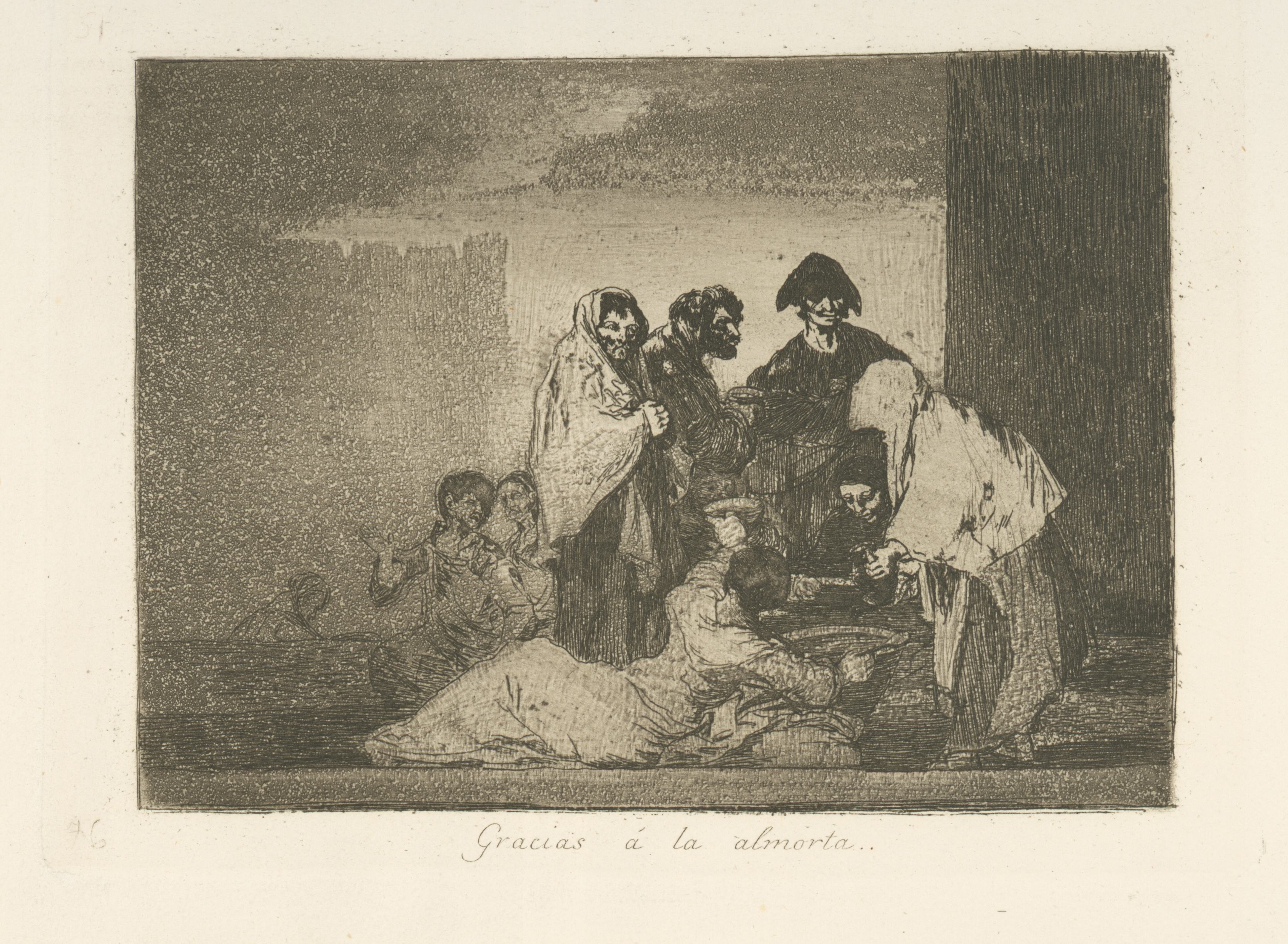 《感谢阿尔莫塔》（Thanks to the almorta）｜弗朗西斯科·戈雅 Francisco de Goya｜1863
