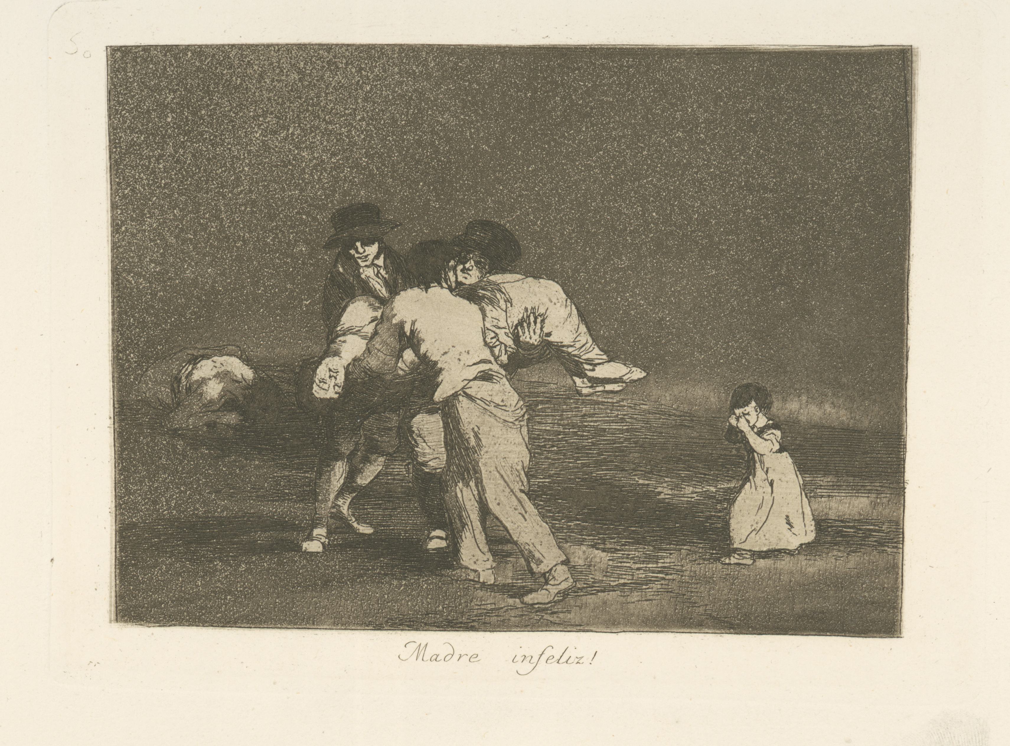 《妈妈不高兴！》（Unhappy mother!）｜弗朗西斯科·戈雅 Francisco de Goya｜1863