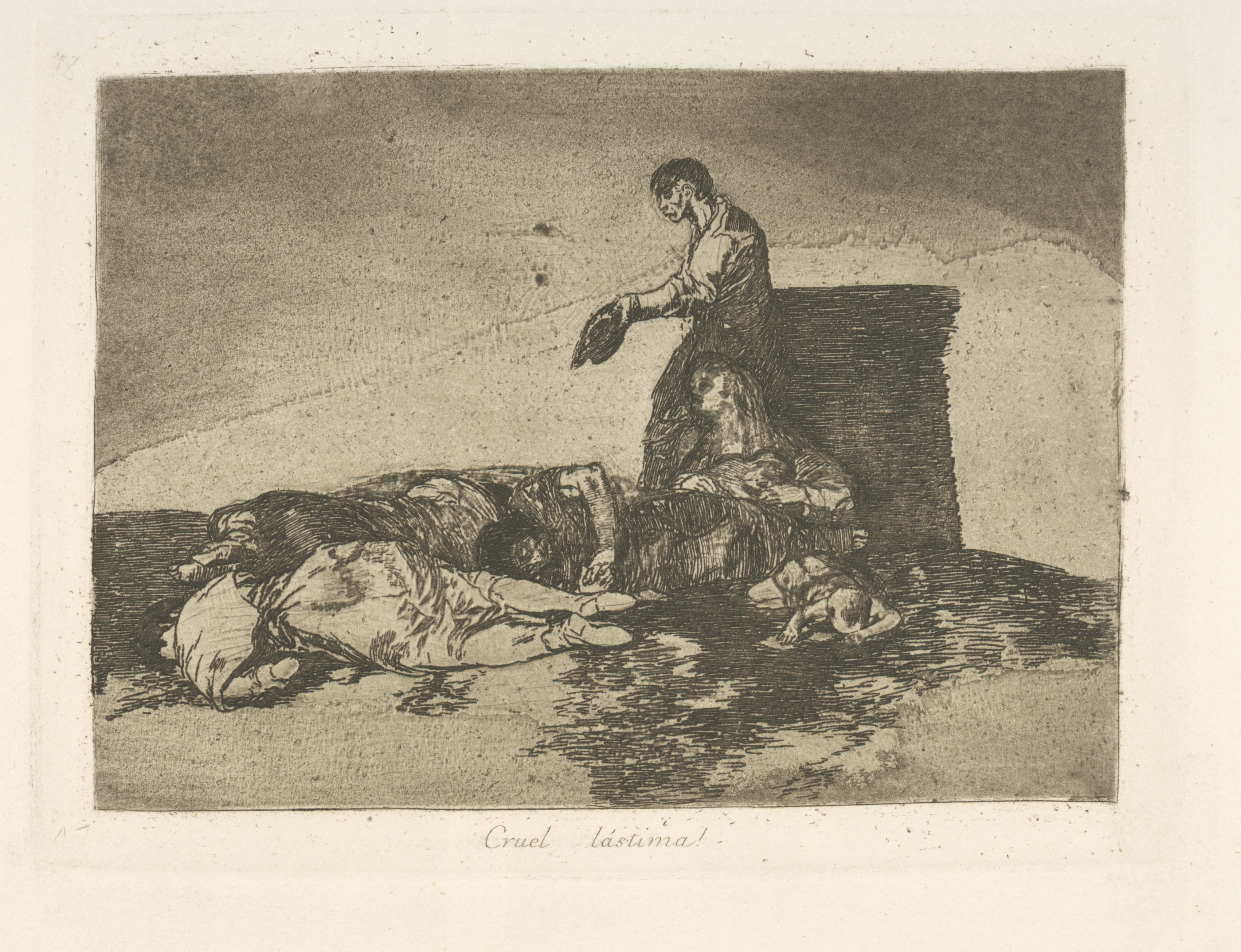 《残酷的耻辱！》（Cruel shame!）｜弗朗西斯科·戈雅 Francisco de Goya｜1863