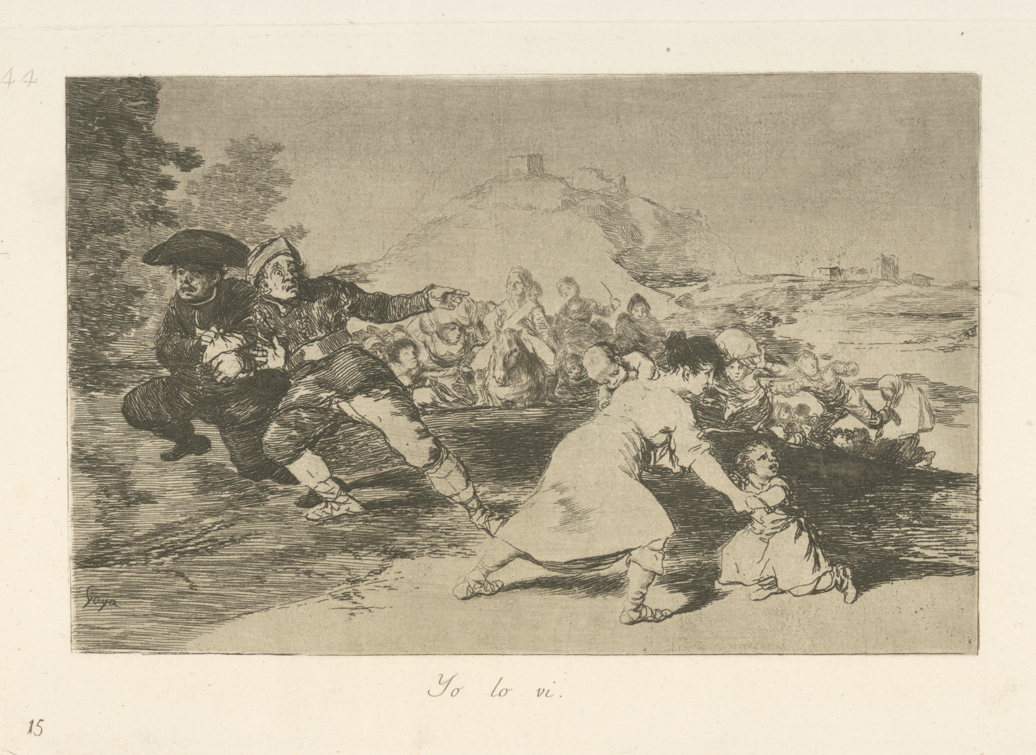 《我看到了》（I saw it）｜弗朗西斯科·戈雅 Francisco de Goya｜1863
