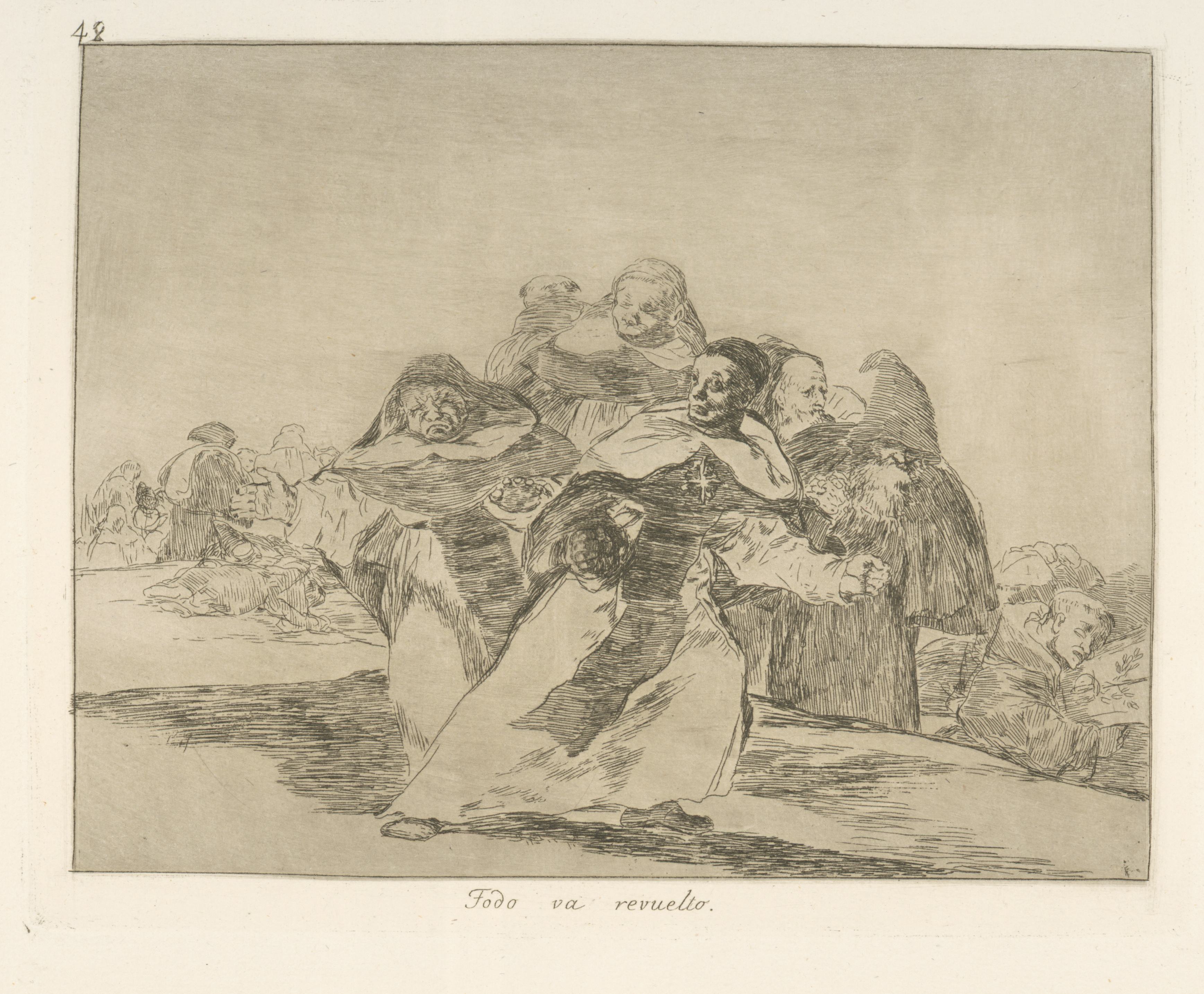 《一切都混杂起来》（Everything is mixed up）｜弗朗西斯科·戈雅 Francisco de Goya｜1863