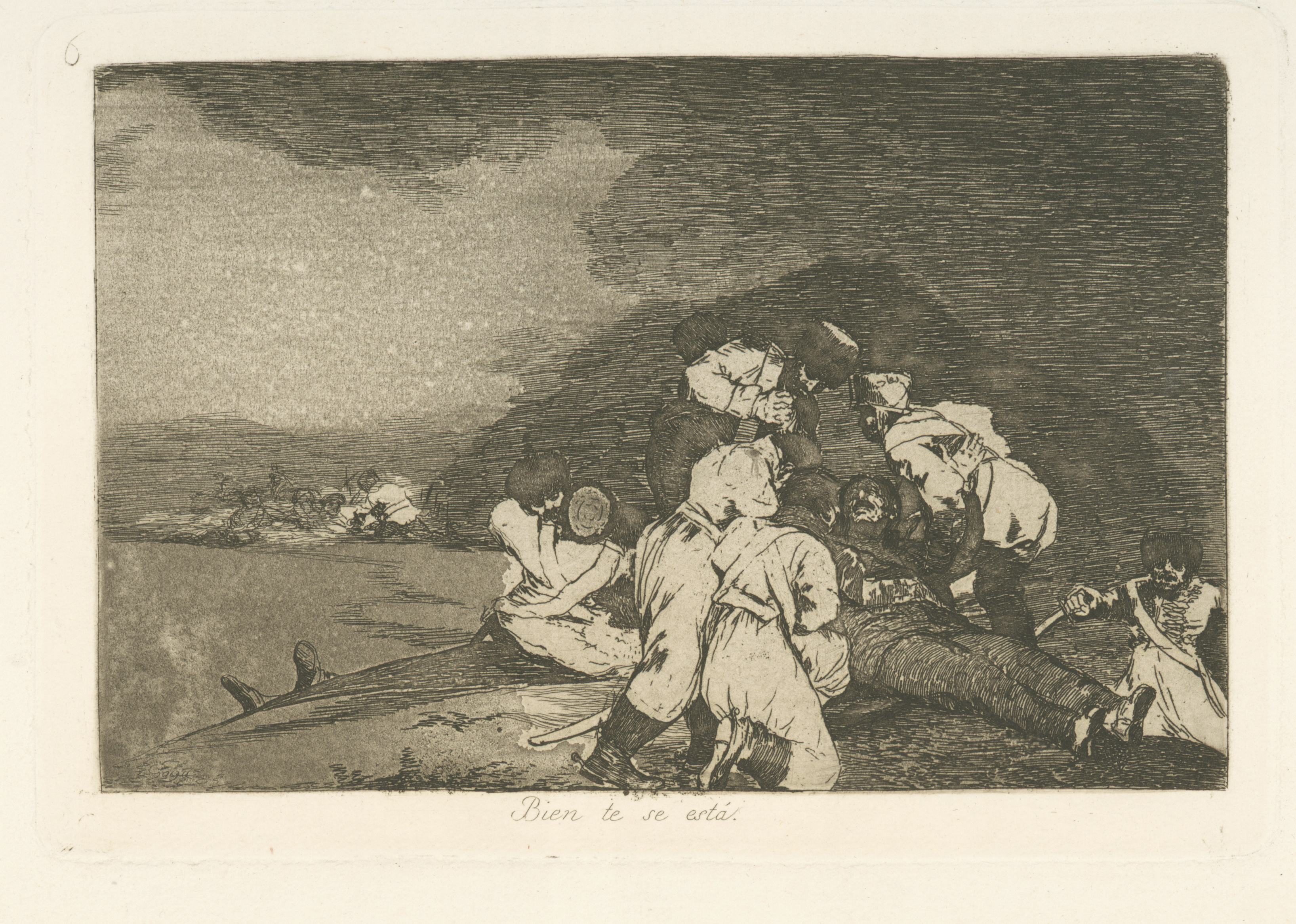 《野蛮人！》（Barbarians!）｜弗朗西斯科·戈雅 Francisco de Goya｜1863