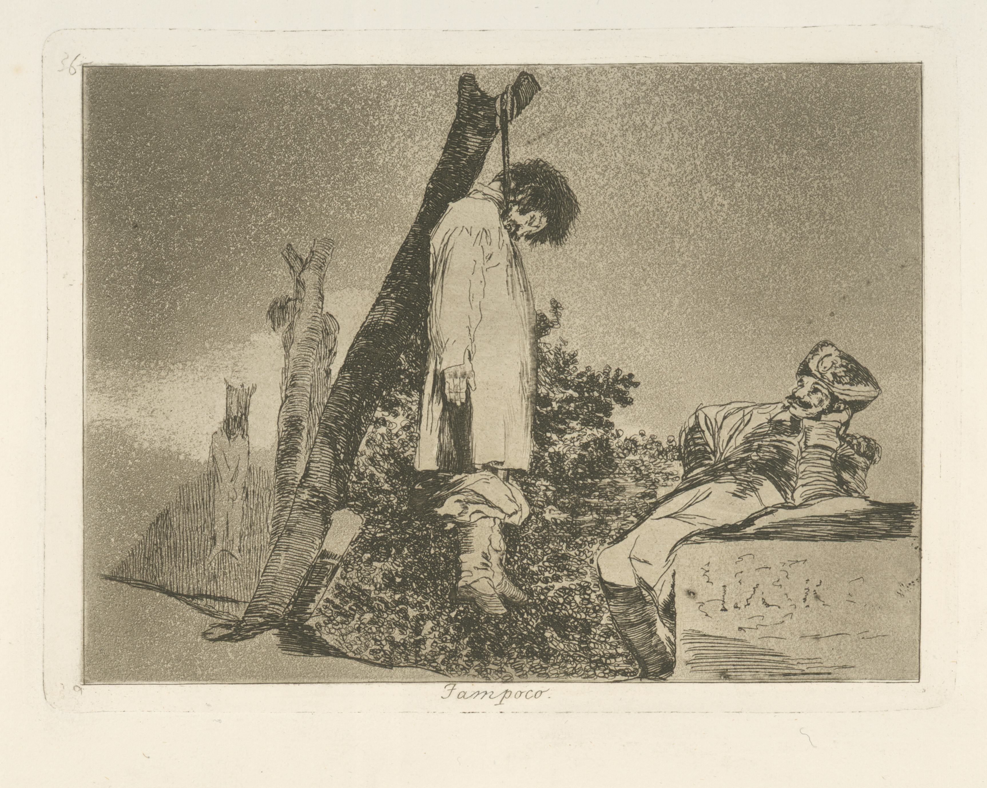 《两者都不》（Neither）｜弗朗西斯科·戈雅 Francisco de Goya｜1863