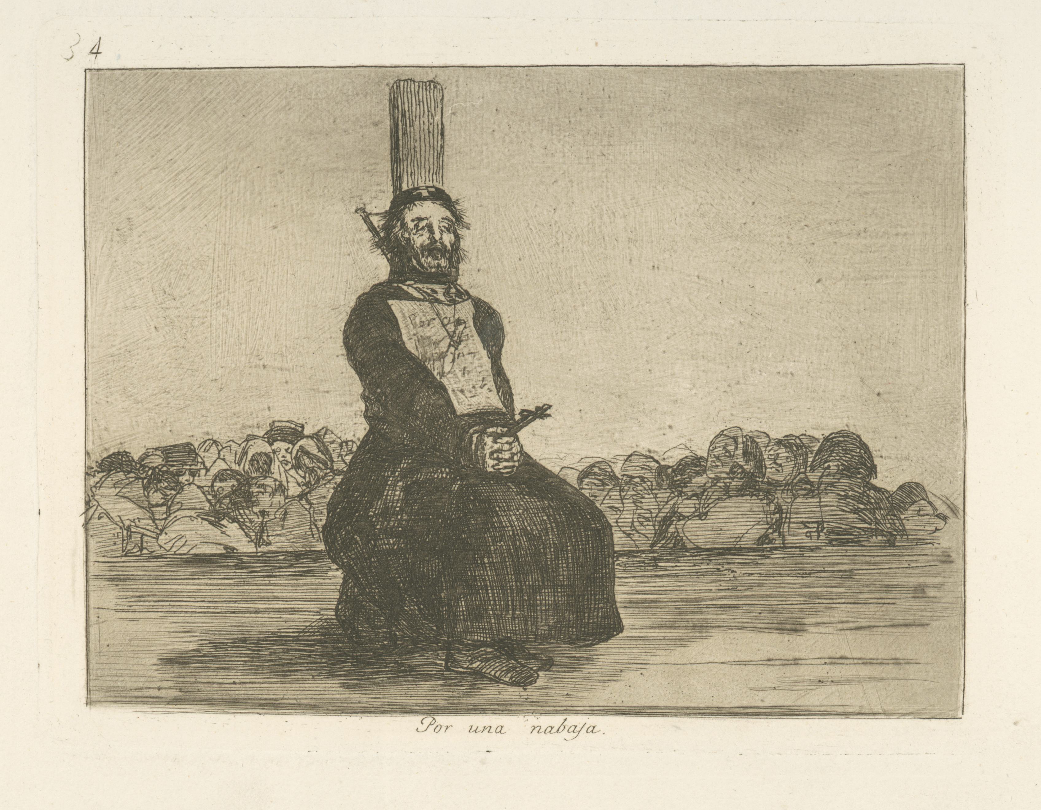 《用于小刀》（for a pocket knife）｜弗朗西斯科·戈雅 Francisco de Goya｜1863