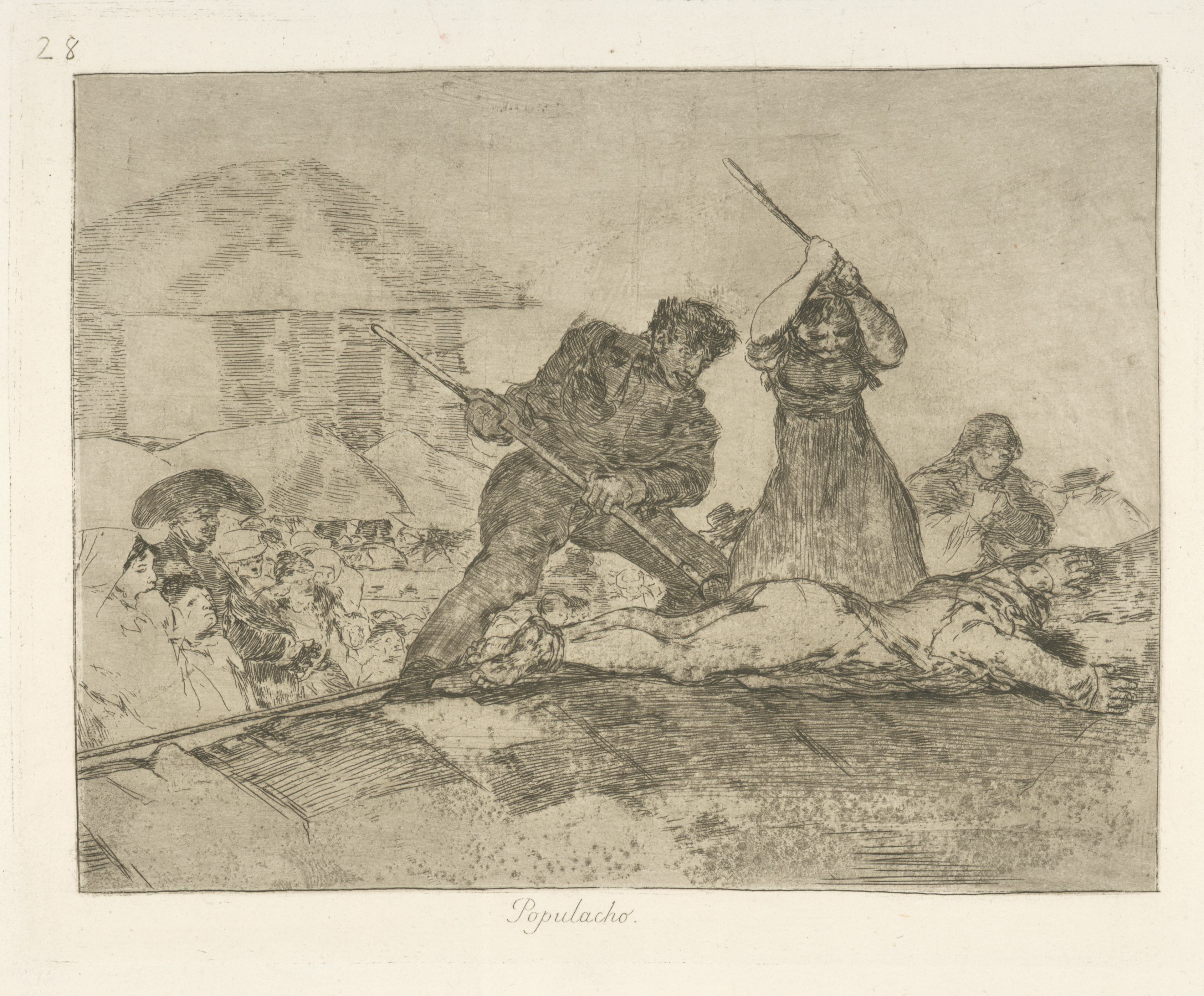 《民众》（Populace）｜弗朗西斯科·戈雅 Francisco de Goya｜1863