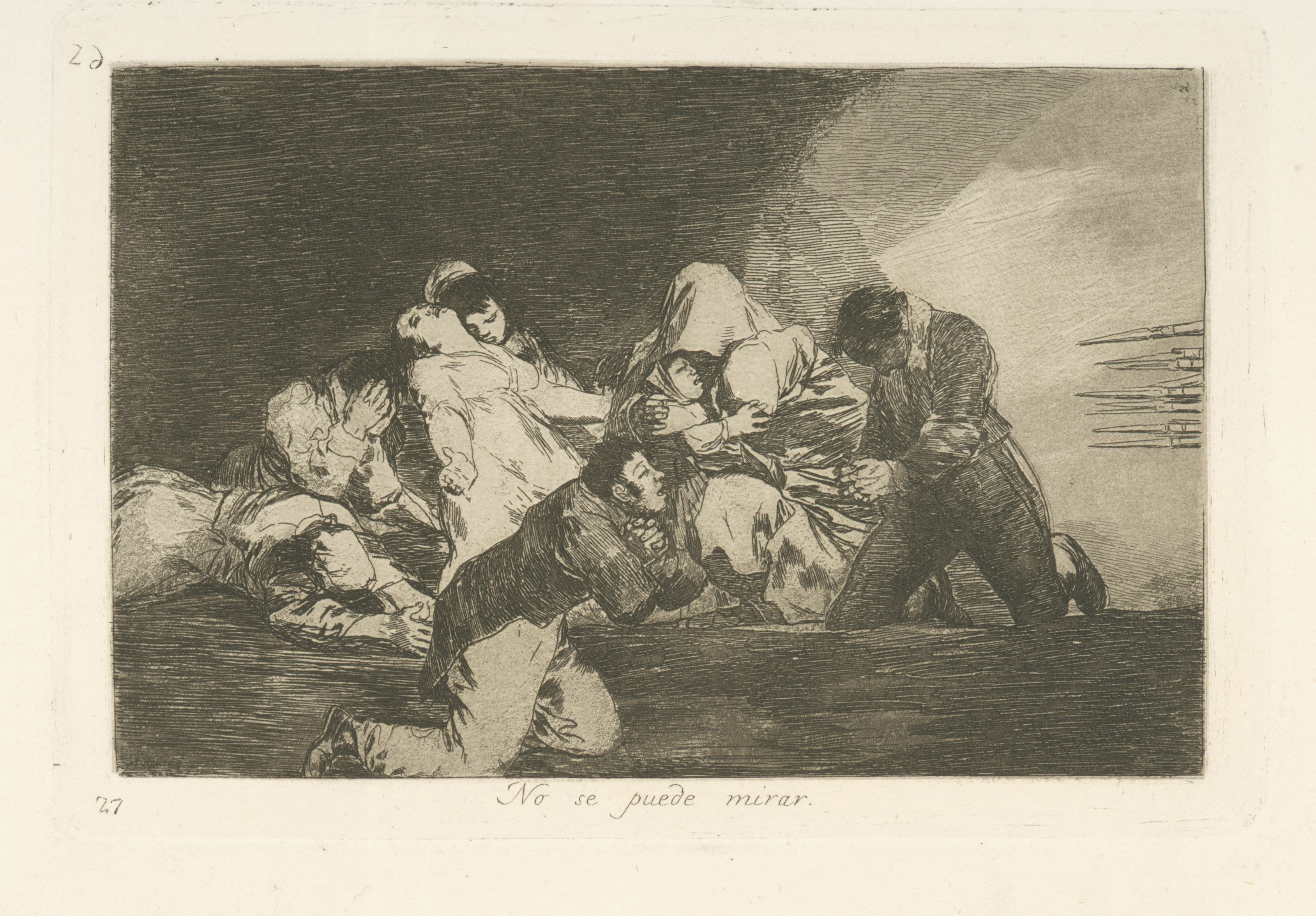 《不能看》（can't look）｜弗朗西斯科·戈雅 Francisco de Goya｜1863