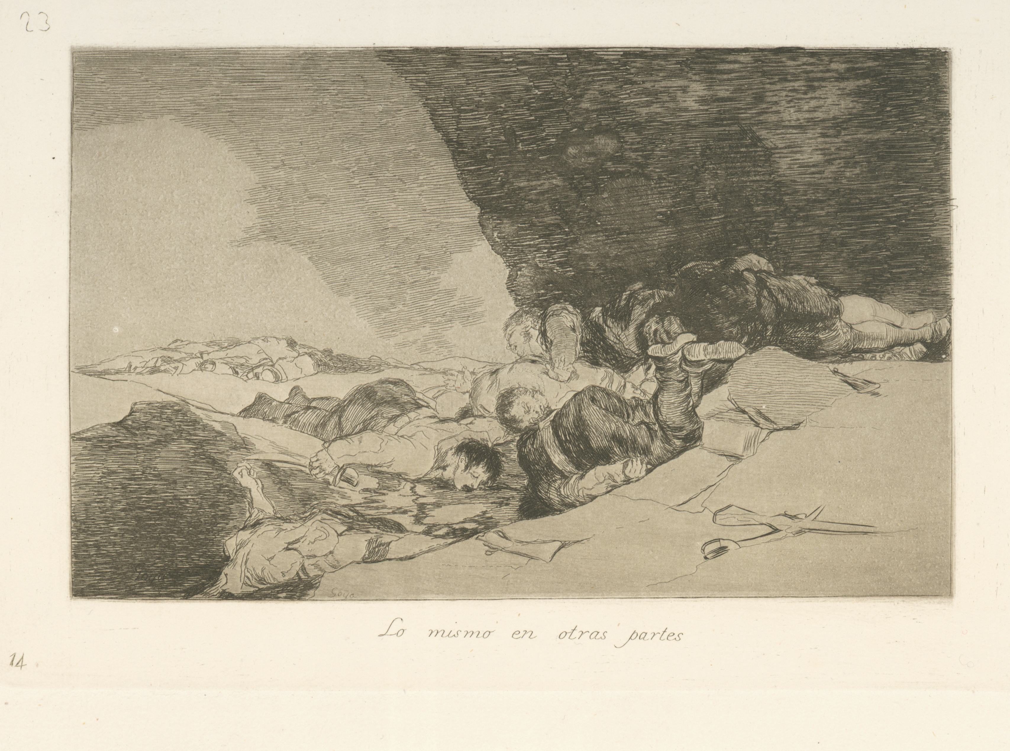 《其他地方也一样》（The same elsewhere）｜弗朗西斯科·戈雅 Francisco de Goya｜1863