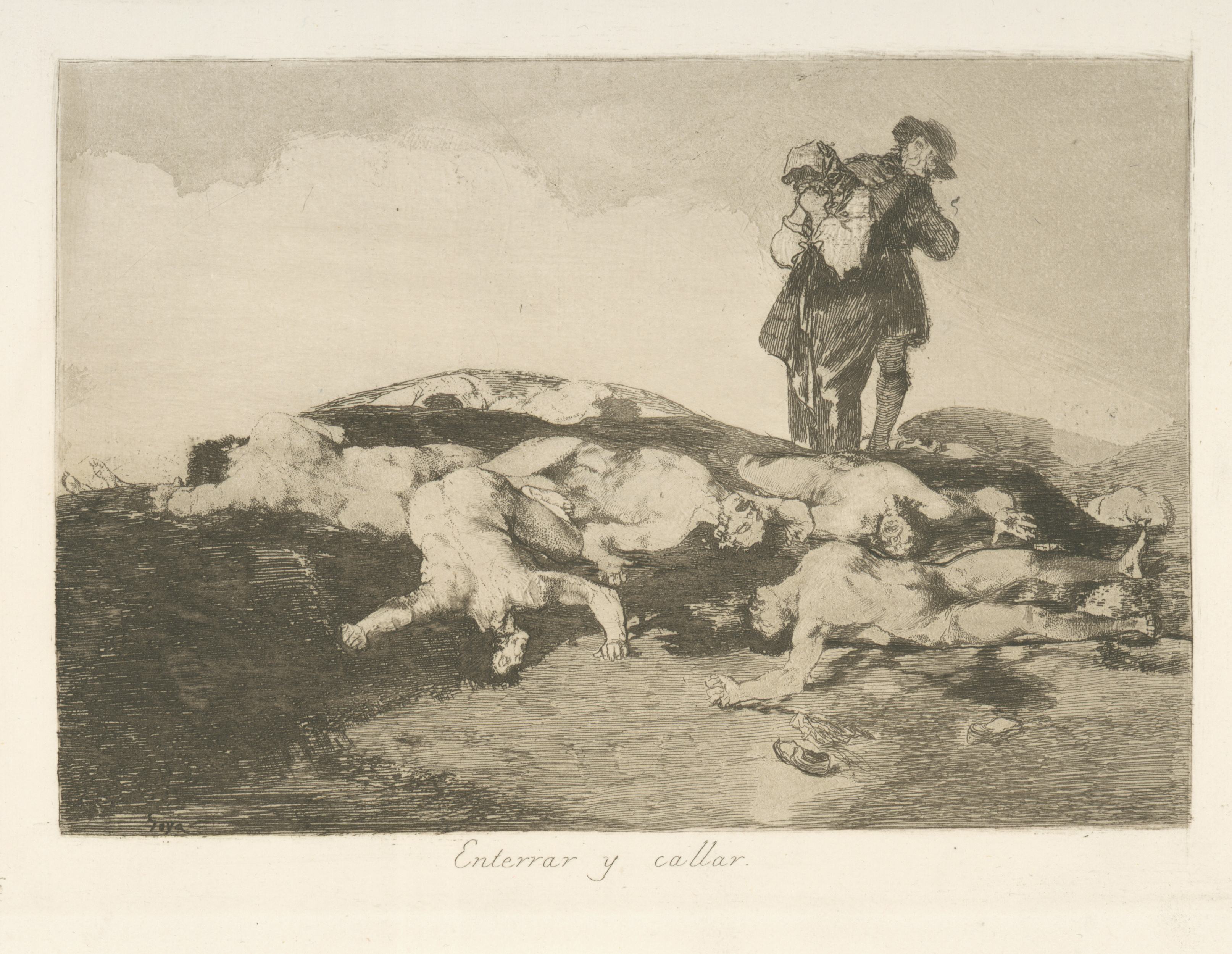 《埋葬并闭嘴》（Bury and shut up）｜弗朗西斯科·戈雅 Francisco de Goya｜1863