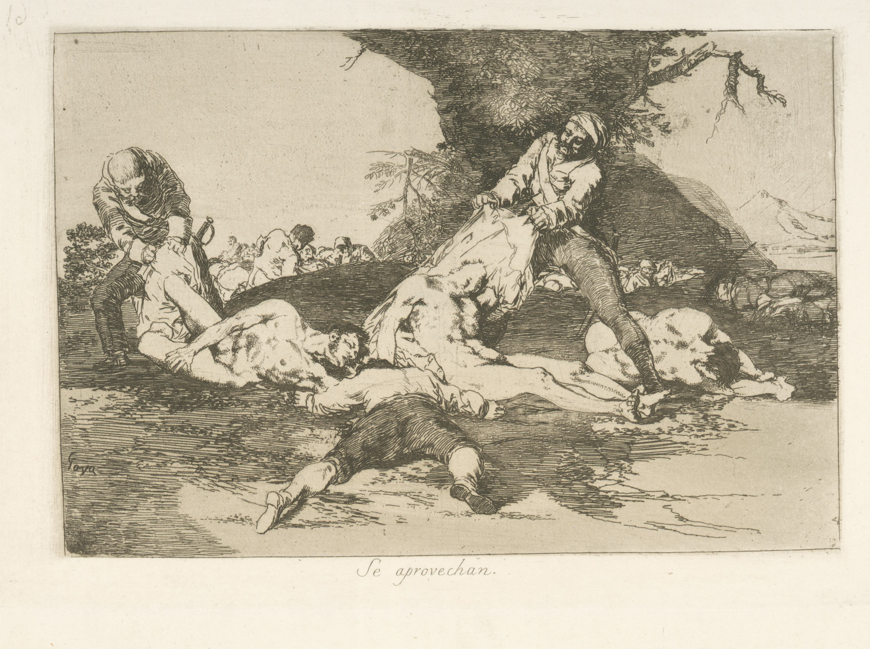 《他们利用》（They take advantage）｜弗朗西斯科·戈雅 Francisco de Goya｜1863