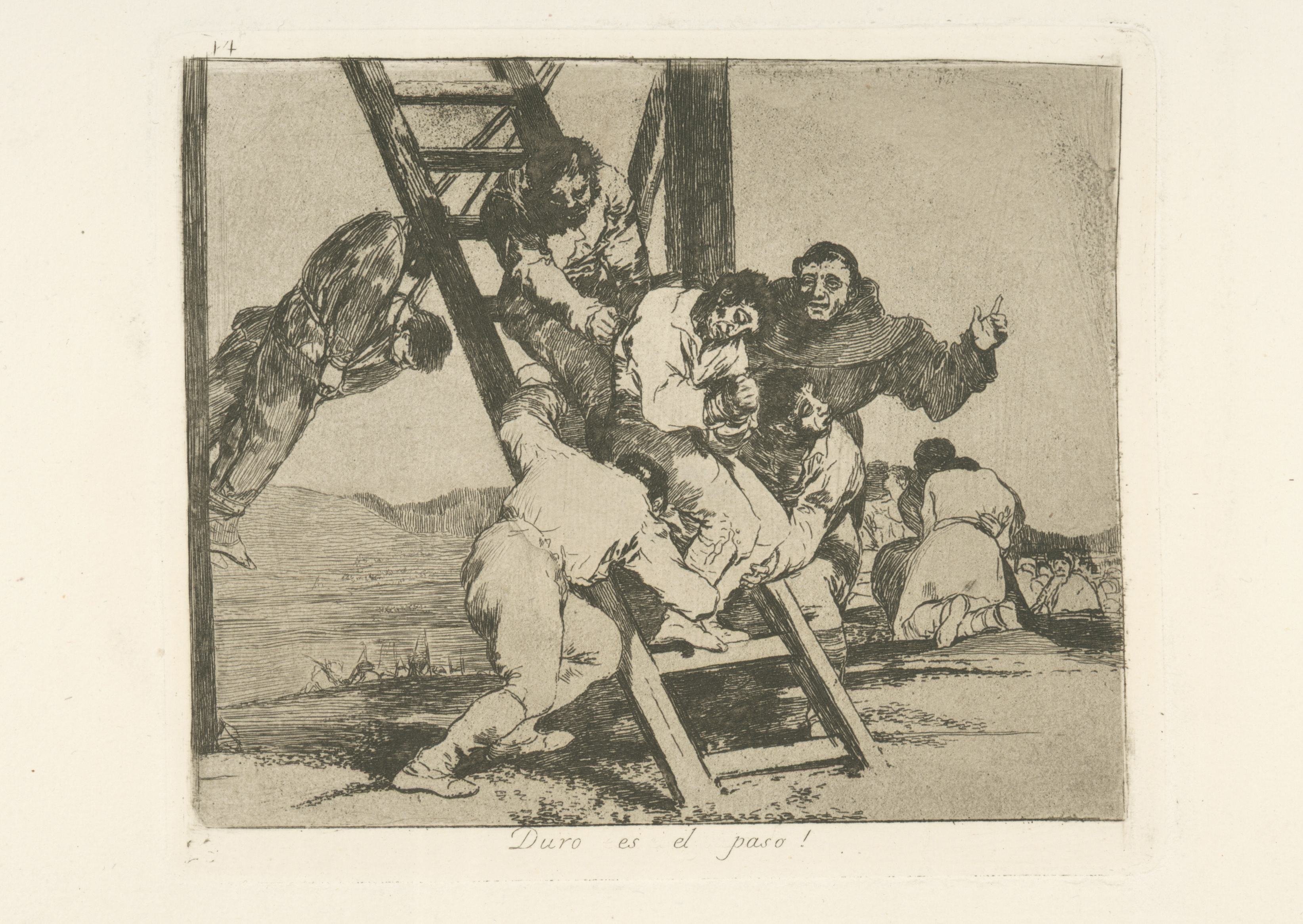 《一步难走！》（Hard is the step!）｜弗朗西斯科·戈雅 Francisco de Goya｜1863