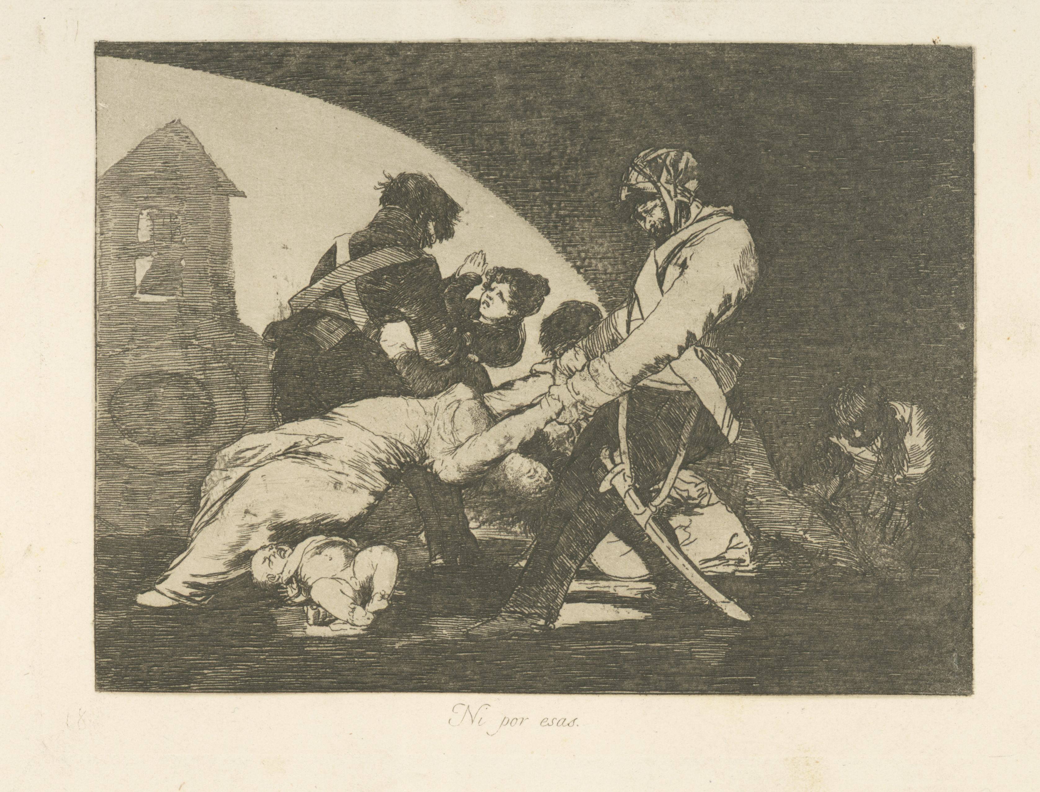《即使对于那些》（Not even for those）｜弗朗西斯科·戈雅 Francisco de Goya｜1863