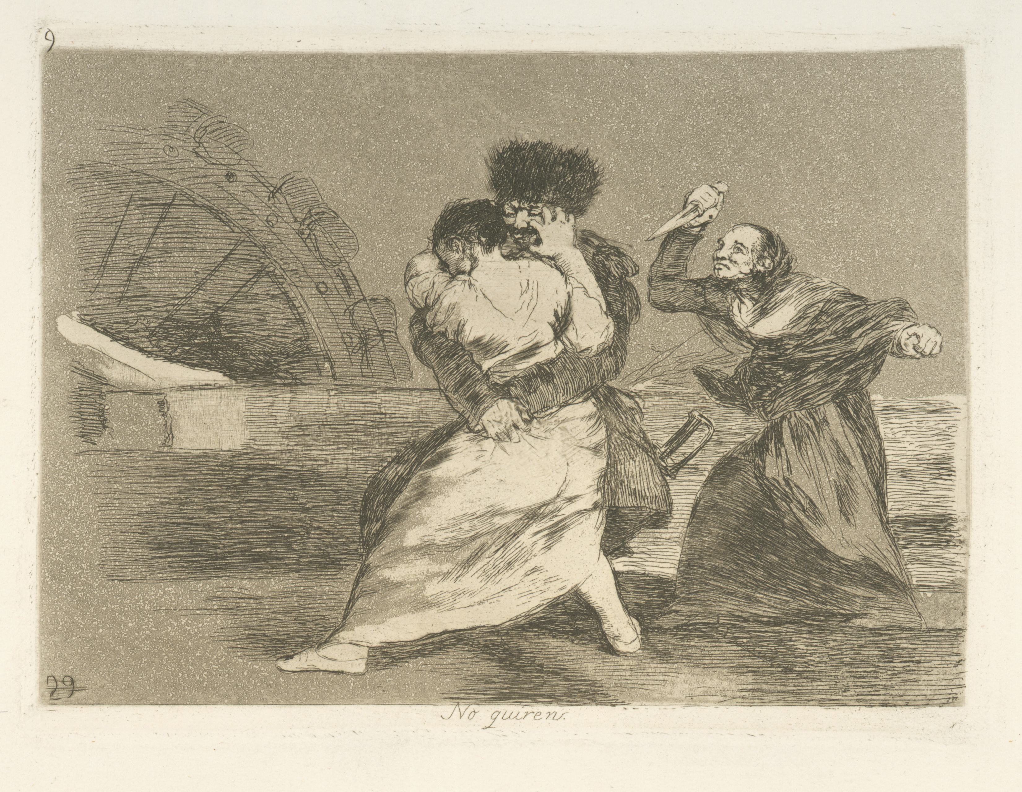 《他们不想要》（They don't want）｜弗朗西斯科·戈雅 Francisco de Goya｜1863