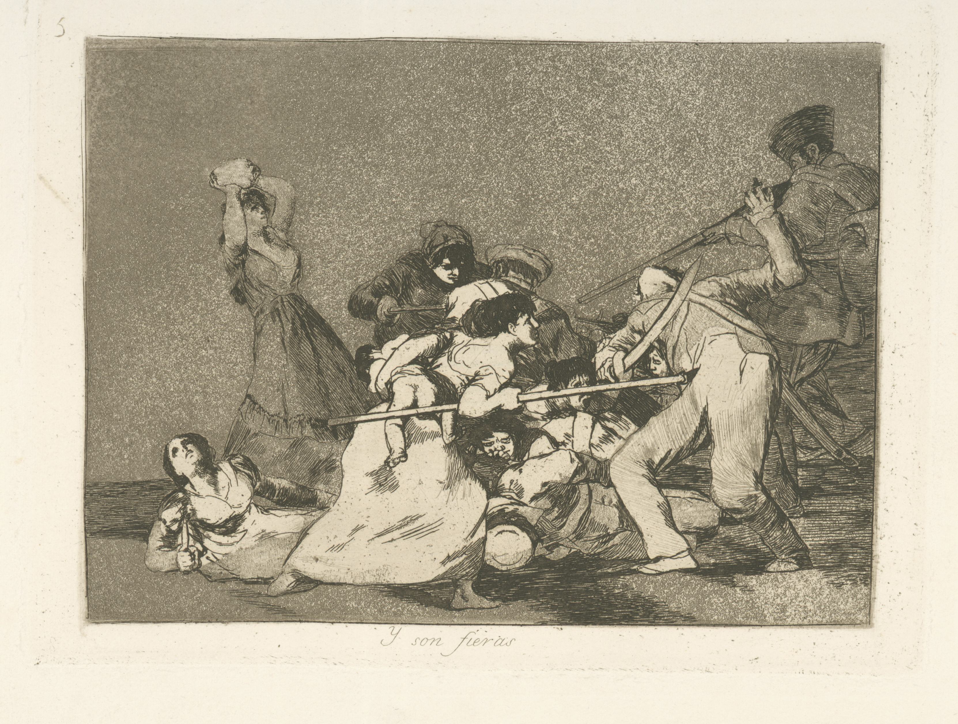 《他们是野兽》（And they are beasts）｜弗朗西斯科·戈雅 Francisco de Goya｜1863