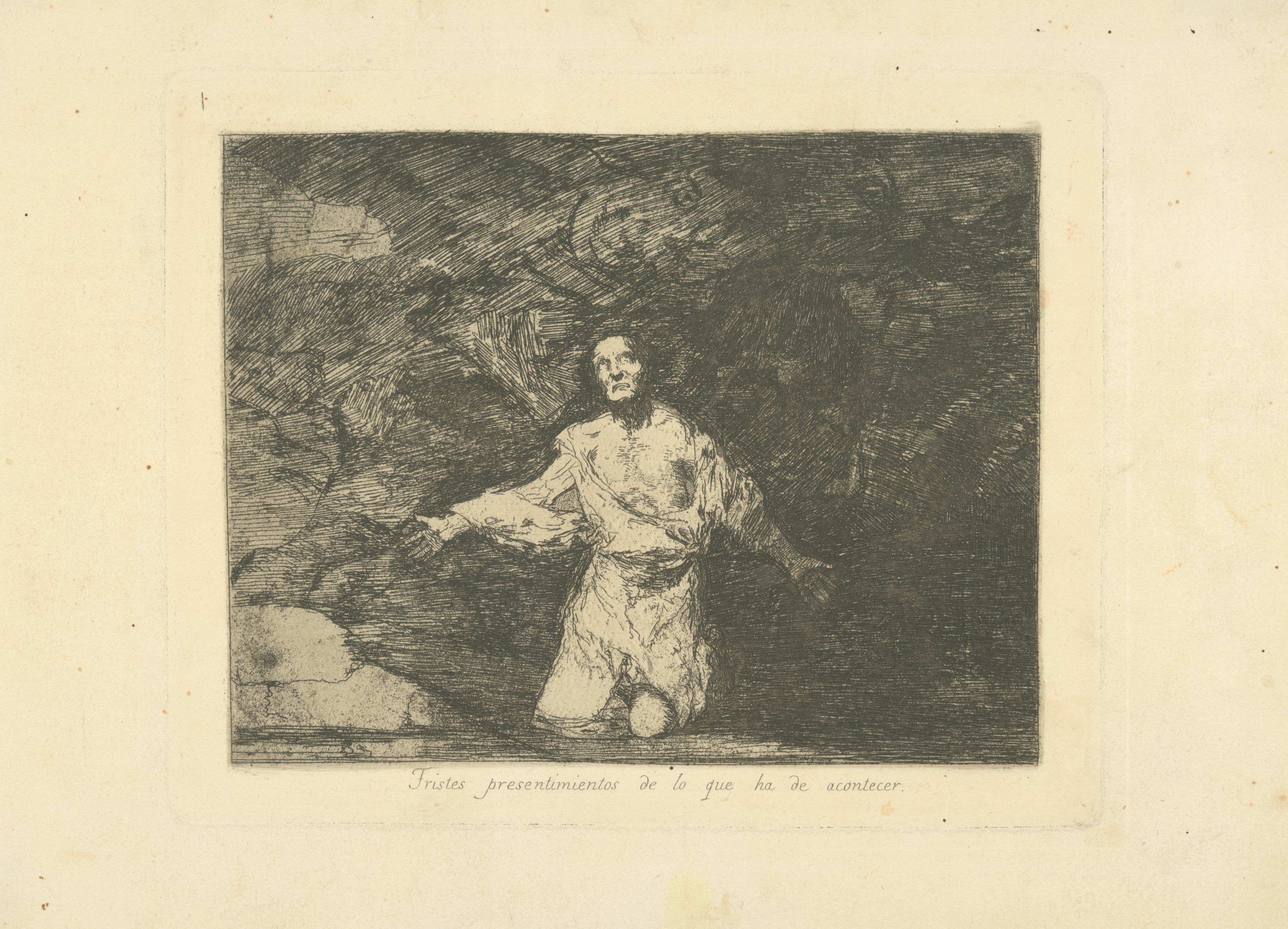《对即将发生的事情的悲伤预感》（Sad presentiments of what is to happen）｜弗朗西斯科·戈雅 Francisco de Goya｜1863