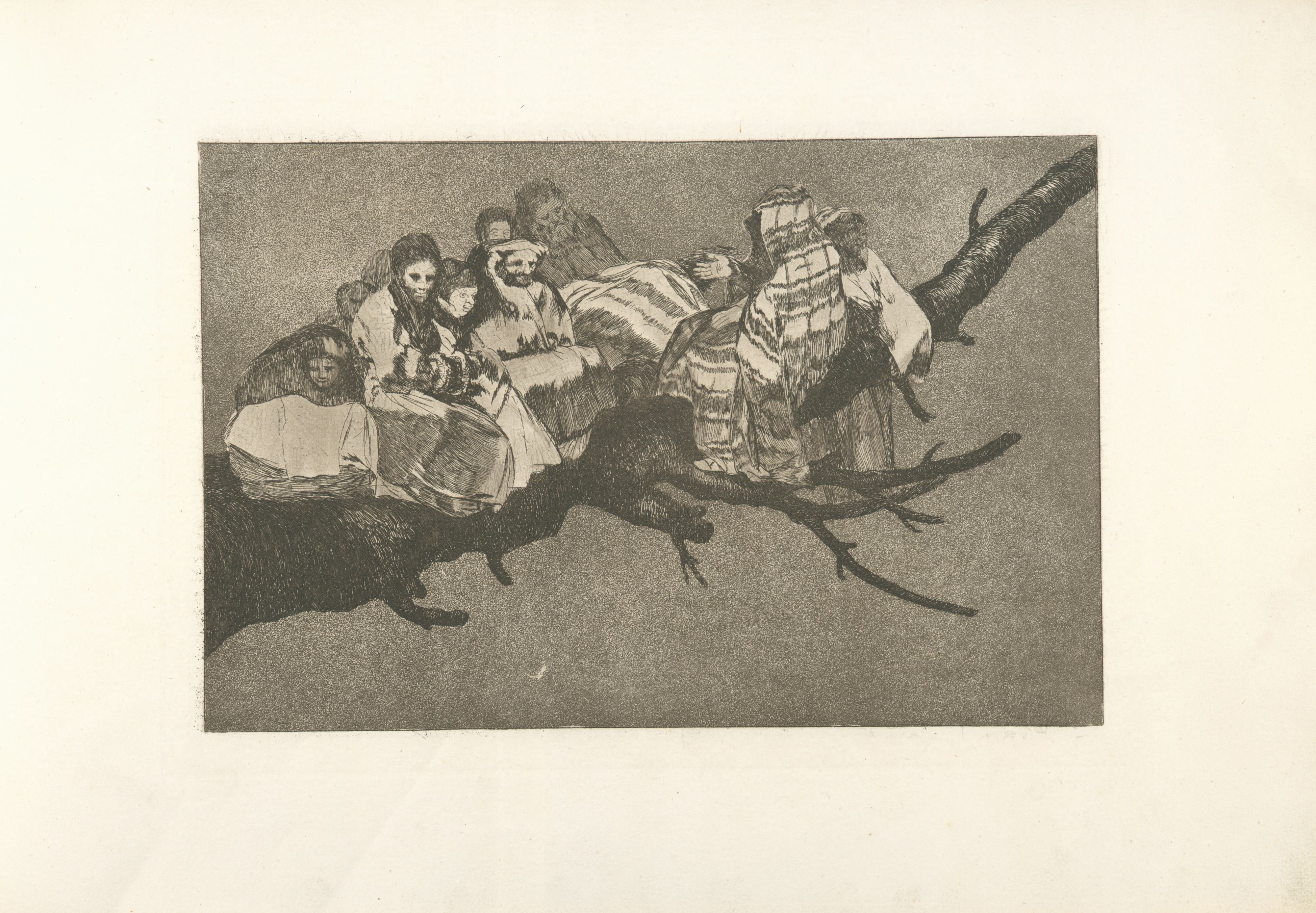 《极其荒谬》（Disparately ridiculous）｜弗朗西斯科·戈雅 Francisco de Goya｜1864