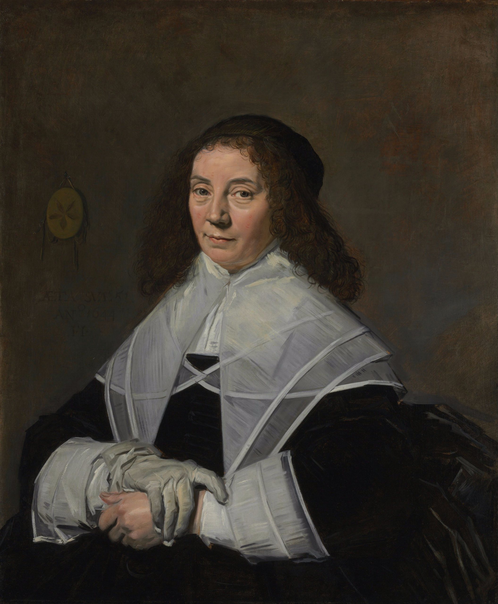 《多萝西娅·贝尔克（Dorothea Berck，1593-1684 年），约瑟夫·科伊曼斯（Joseph Coymans，1591 年-1660 年之后）的妻子》（Dorothea Berck (1593-1684), wife of Joseph Coymans (1591-after 1660)）｜弗兰斯·哈尔斯 Frans Hals｜1644