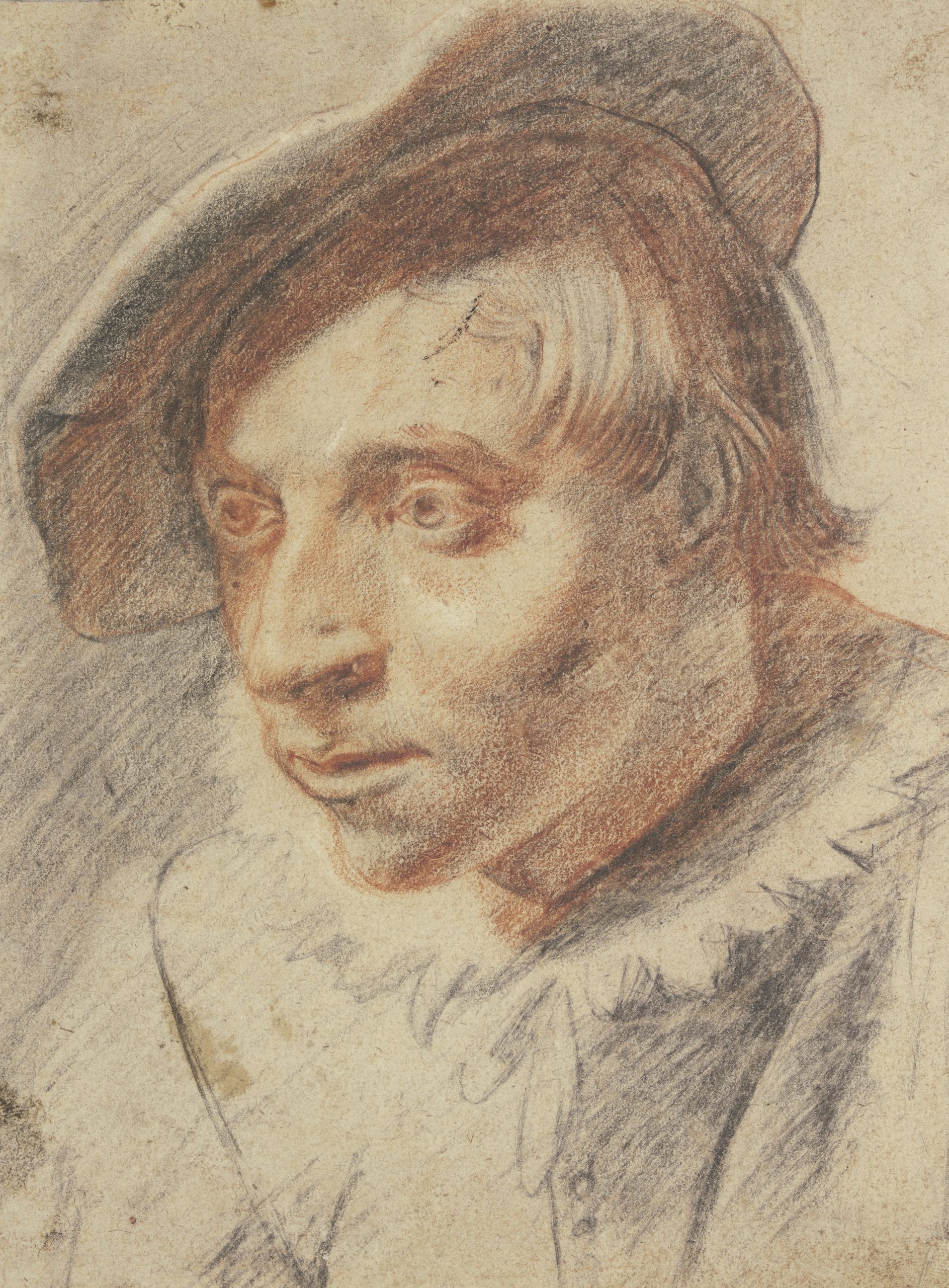 《戴帽子的农民半身像》（Bust portrait of a farmer with a cap）｜弗兰斯·哈尔斯 Frans Hals｜不明
