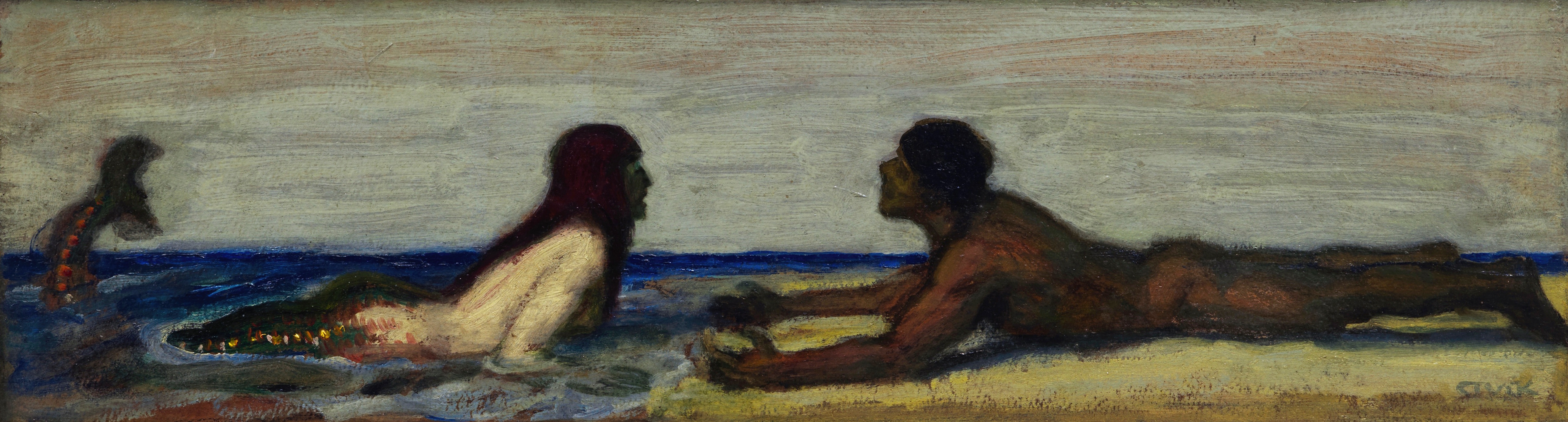《美人鱼》（Mermaid）｜弗朗茨·冯·施图克｜约 1891