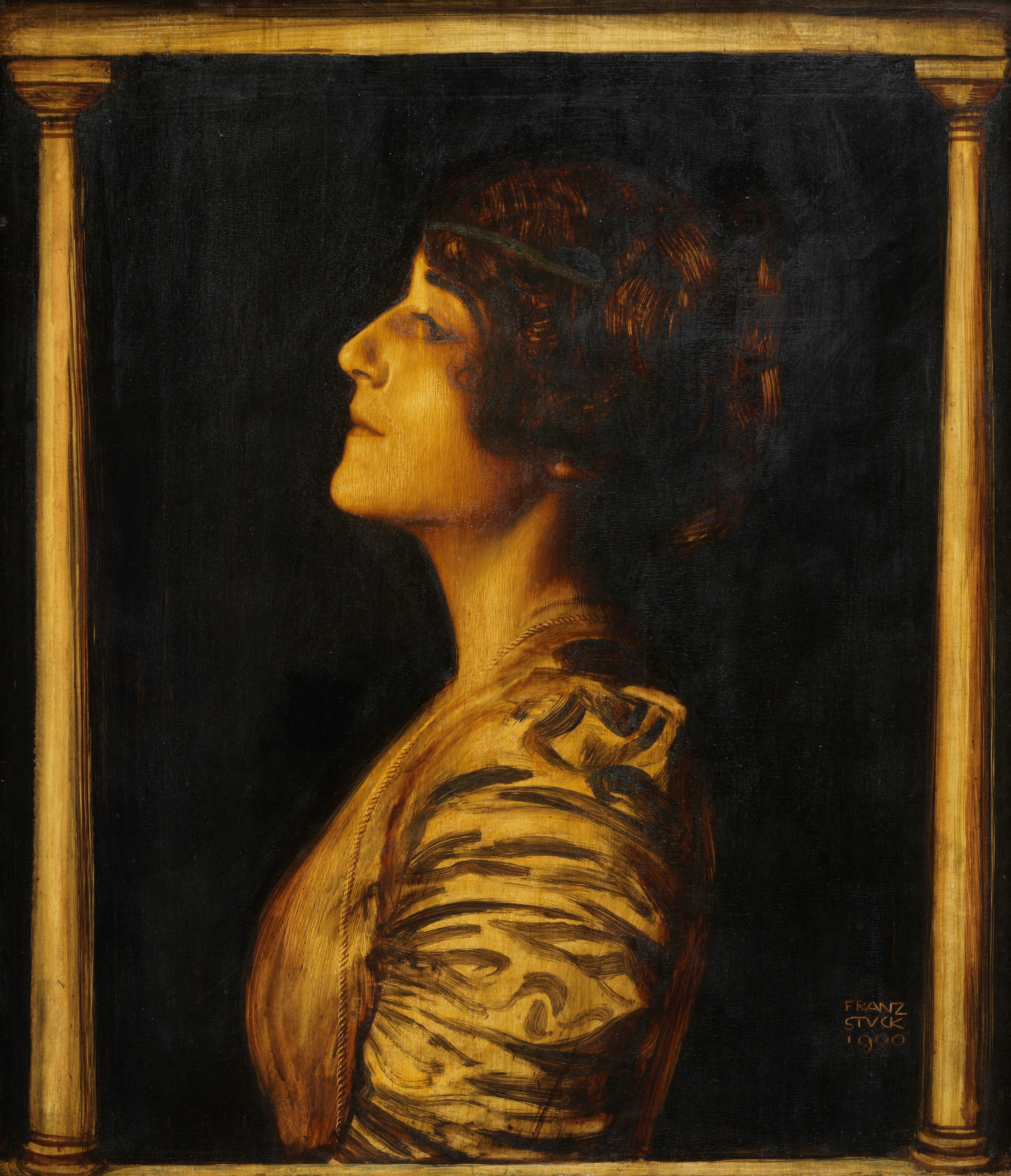 《玛丽·施图克肖像》（Portrait of Mary Stuck）｜弗朗茨·冯·施图克｜1900